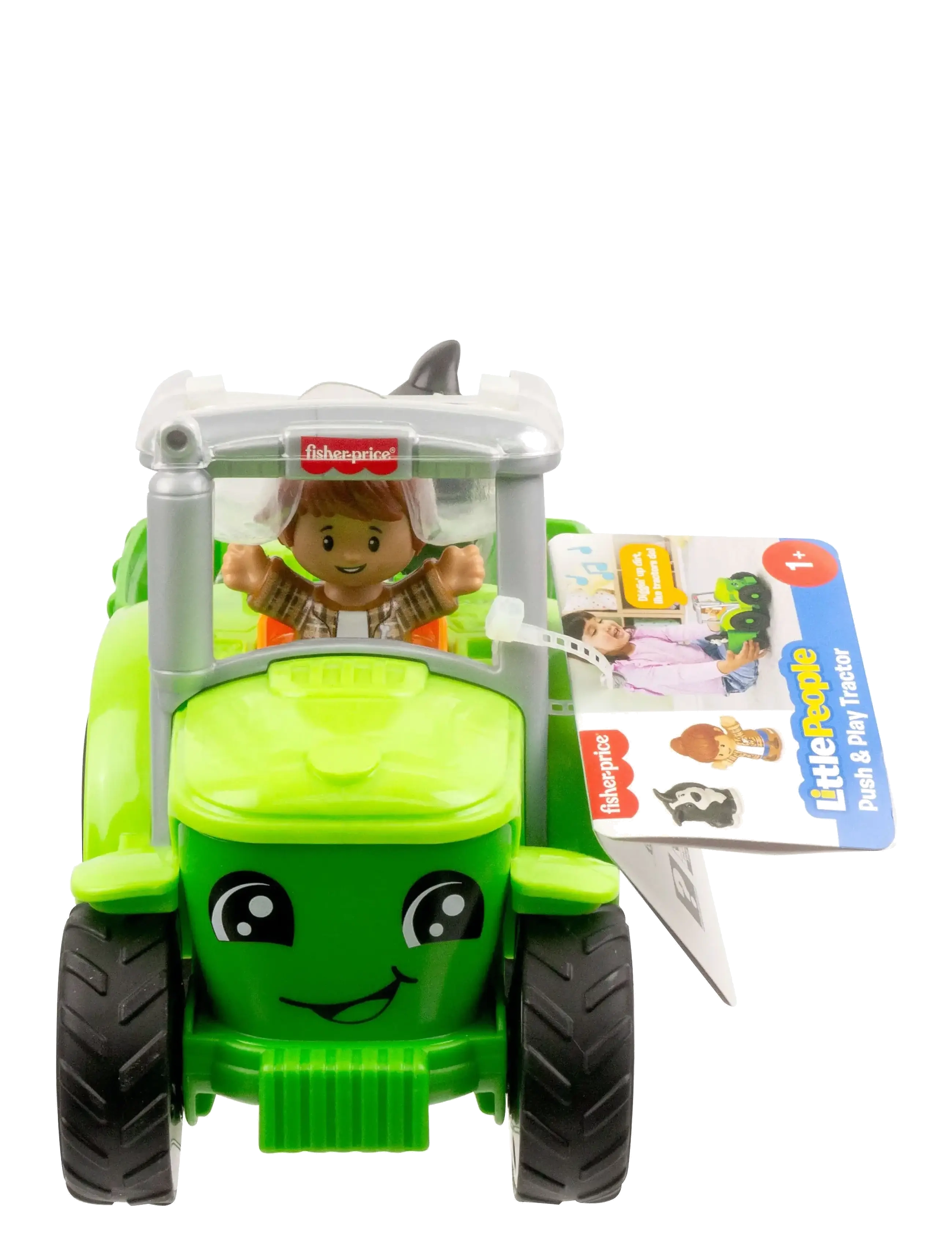 Fisher-Price - Little People Push & Play Tractor, Musical Toy Farm Vehicle & 2 Figures for Toddlers - kingitused alla 50€ - multi color - 5