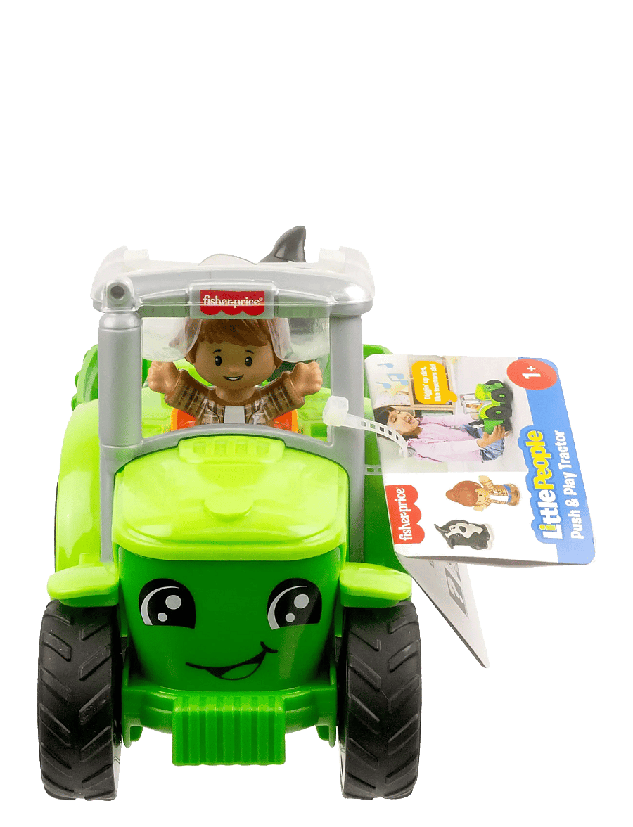 Fisher-Price - Little People Push & Play Tractor, Musical Toy Farm Vehicle & 2 Figures for Toddlers - kingitused alla 50€ - multi color - 5