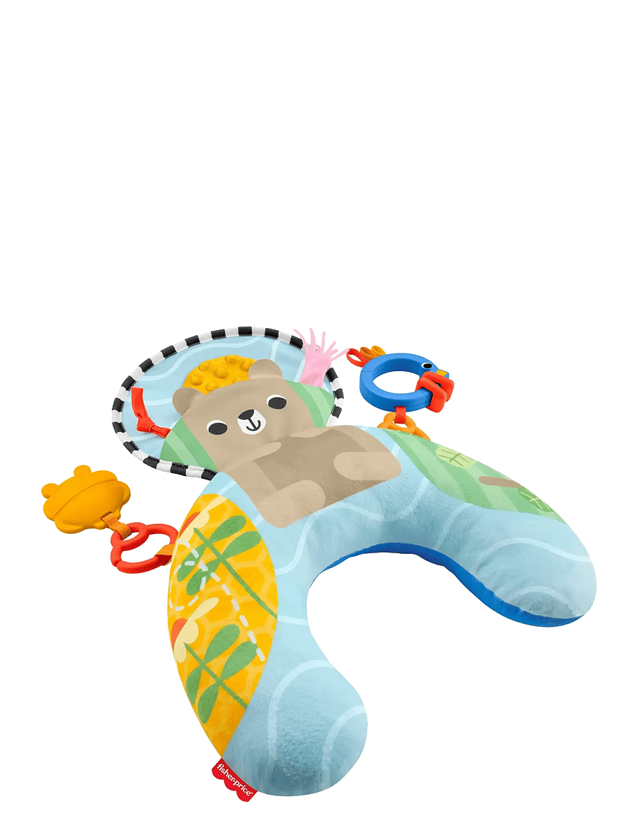 Fisher-Price - Sensory Adventures Tummy Wedge Newborn Support with Teether & Rattle Baby Toys - spielbögen & spielmatten - multicolor - 1