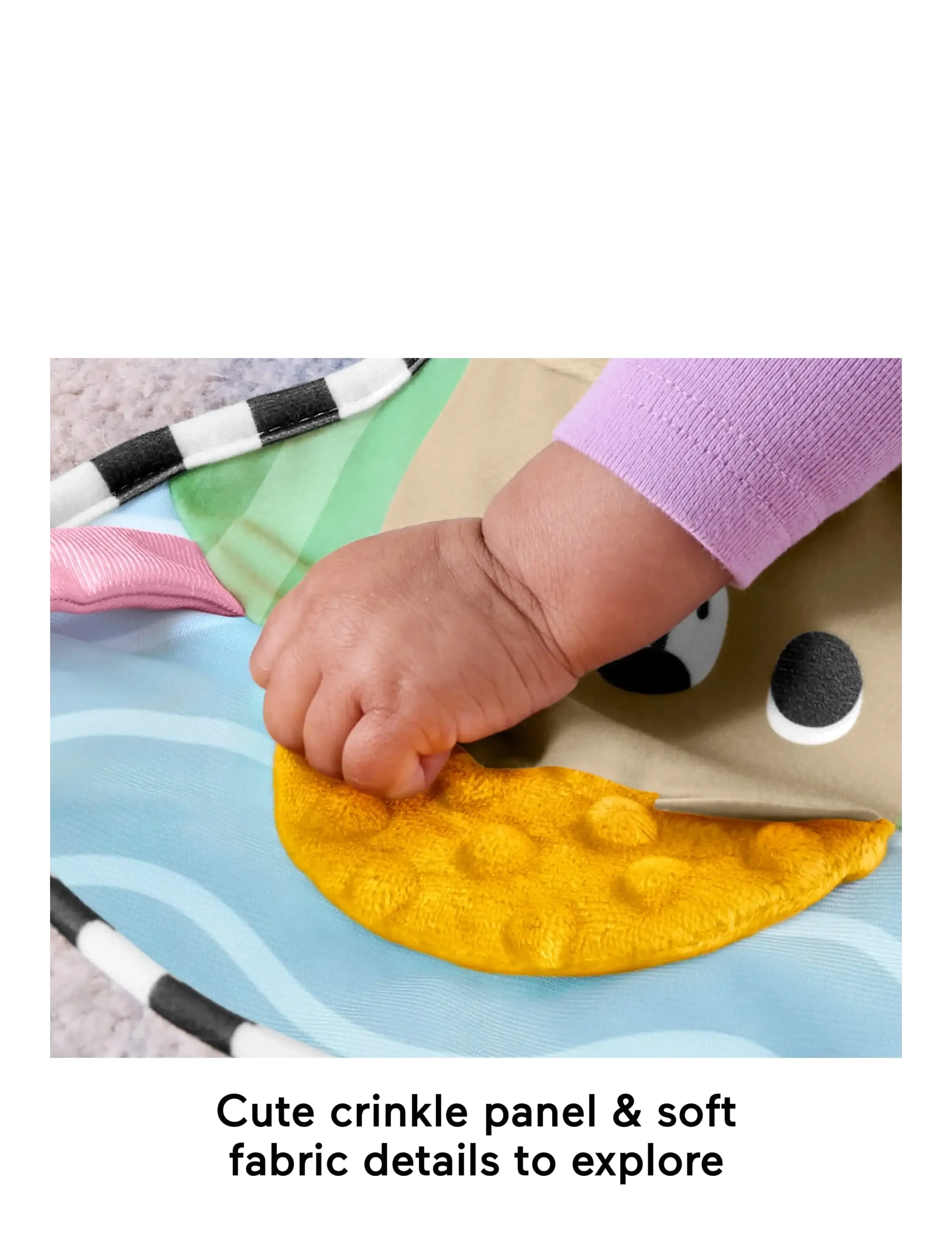 Fisher-Price - Sensory Adventures Tummy Wedge Newborn Support with Teether & Rattle Baby Toys - activity gyms & play mats - multicolor - 4