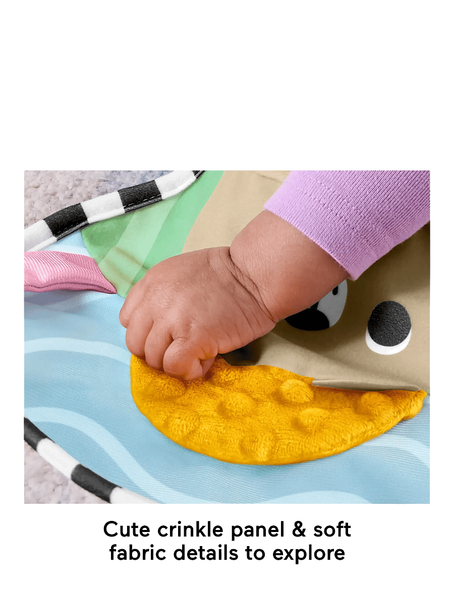 Fisher-Price - Sensory Adventures Tummy Wedge Newborn Support with Teether & Rattle Baby Toys - spielbögen & spielmatten - multicolor - 4