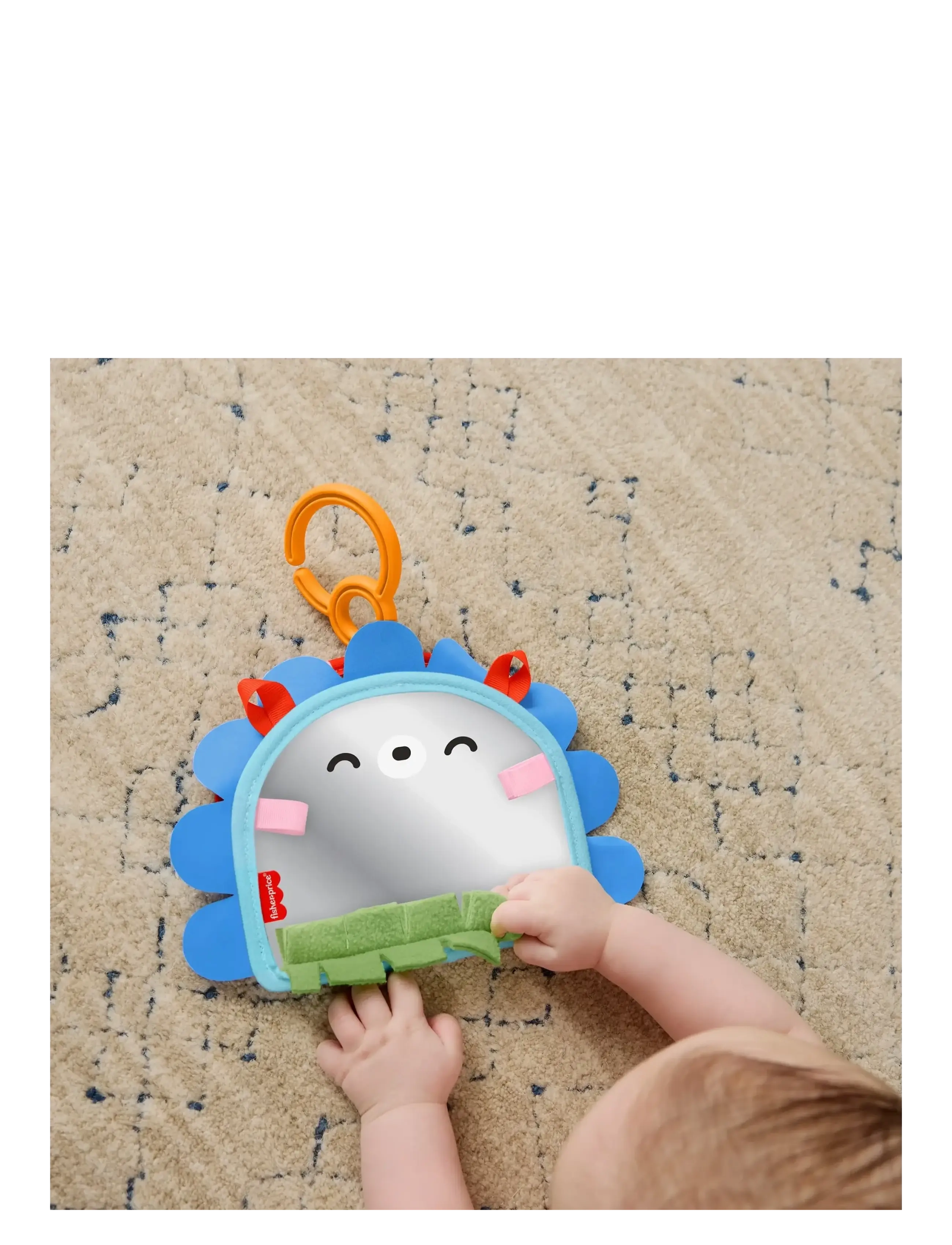 Fisher-Price - Prop 'n Go Portable Mirror Baby Tummy Time Sensory Activity Toy for Newborns - rangler - multicolor - 2