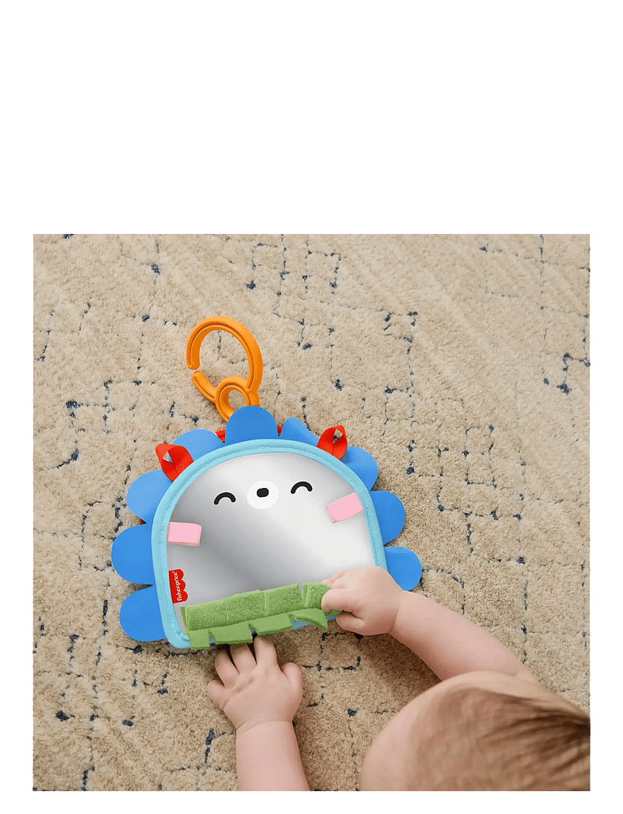 Fisher-Price - Prop 'n Go Portable Mirror Baby Tummy Time Sensory Activity Toy for Newborns - rangler - multicolor - 2