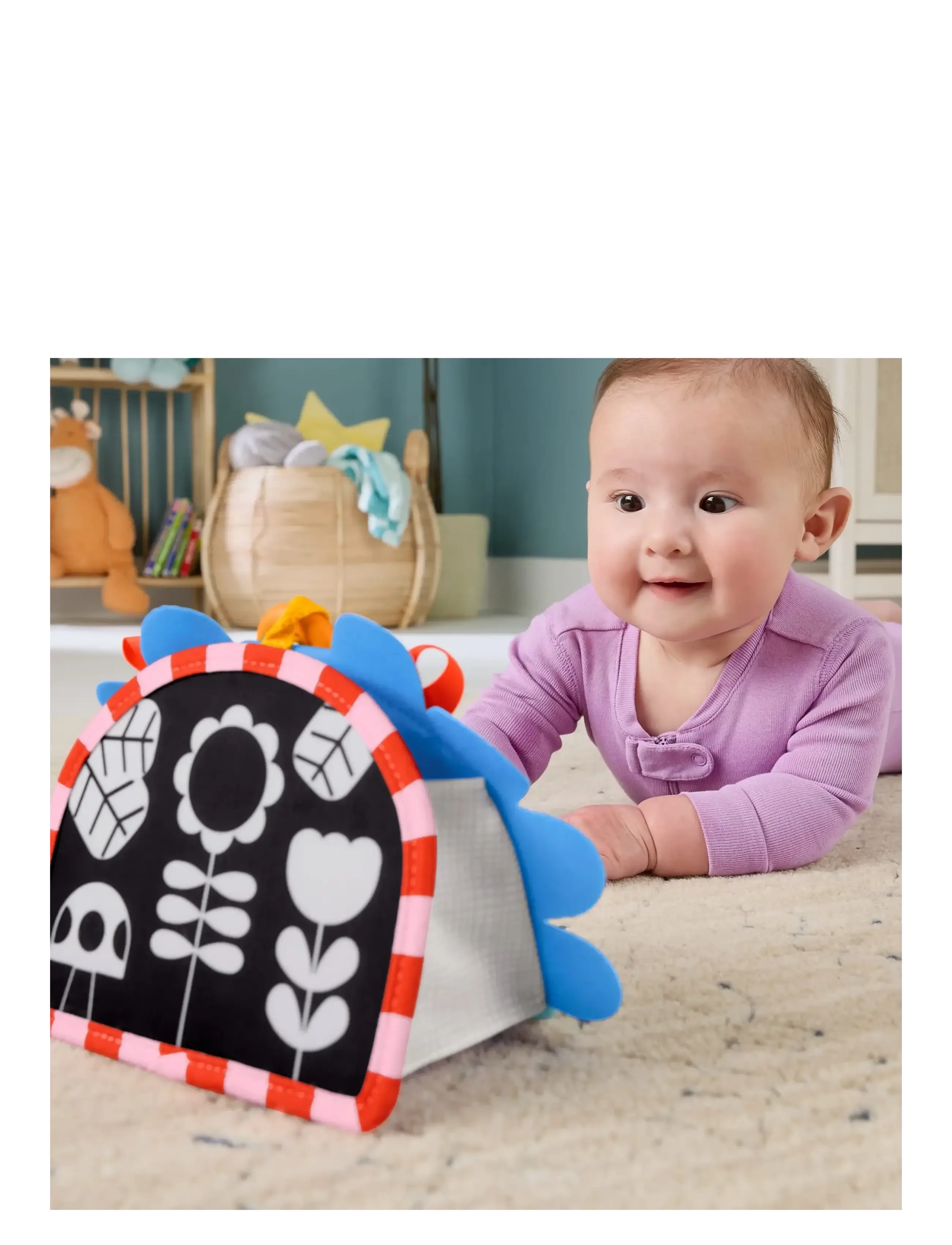 Fisher-Price - Prop 'n Go Portable Mirror Baby Tummy Time Sensory Activity Toy for Newborns - rangler - multicolor - 3