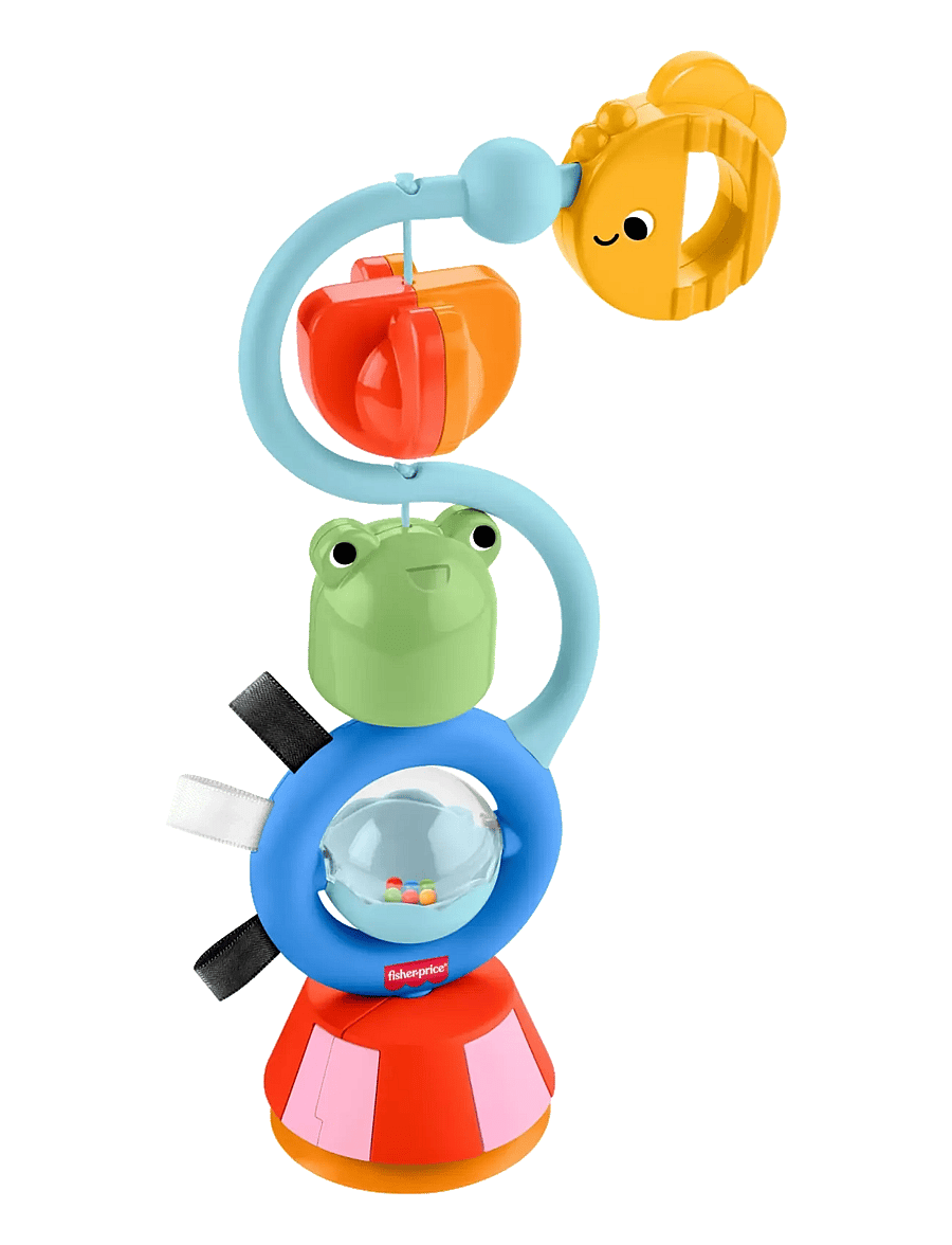 Fisher-Price - Sensory Sounds High Chair Toy, Tray Activity for Baby Ages 3+ Months - klocki do układanie - multicolor - 1