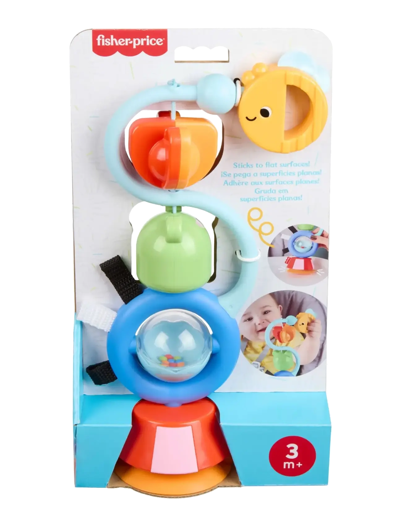 Fisher-Price - Sensory Sounds High Chair Toy, Tray Activity for Baby Ages 3+ Months - multicolor - 2