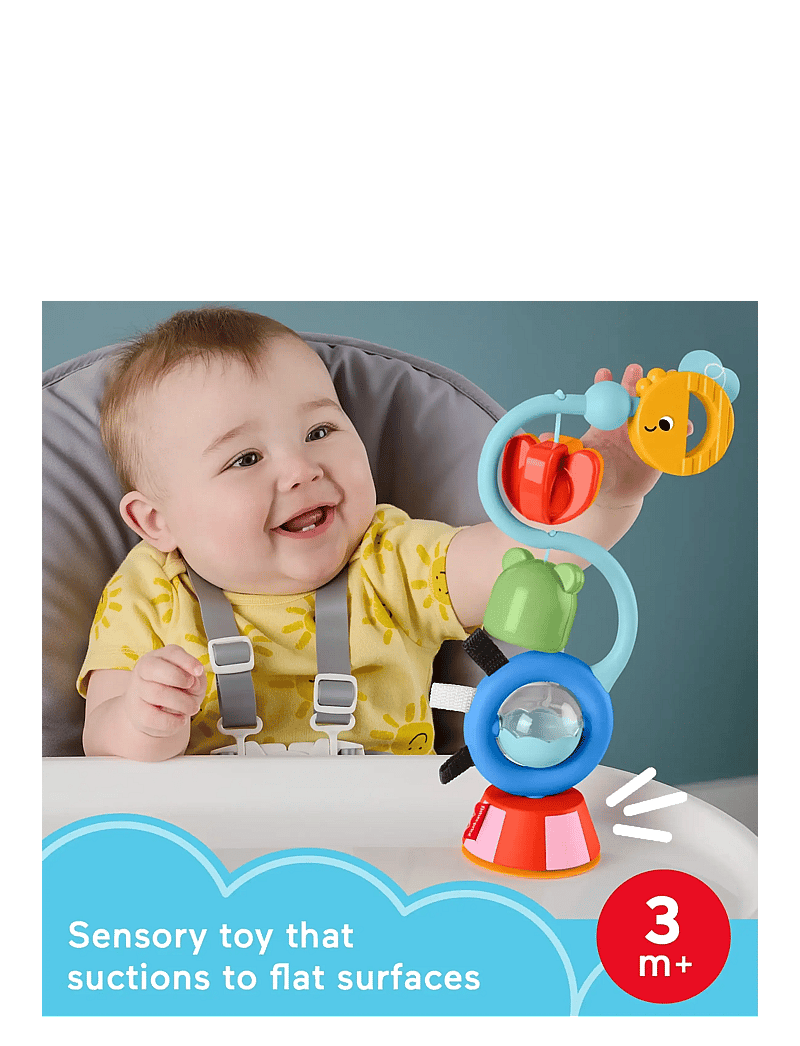 Fisher-Price - Sensory Sounds High Chair Toy, Tray Activity for Baby Ages 3+ Months - torniklotsid - multicolor - 3