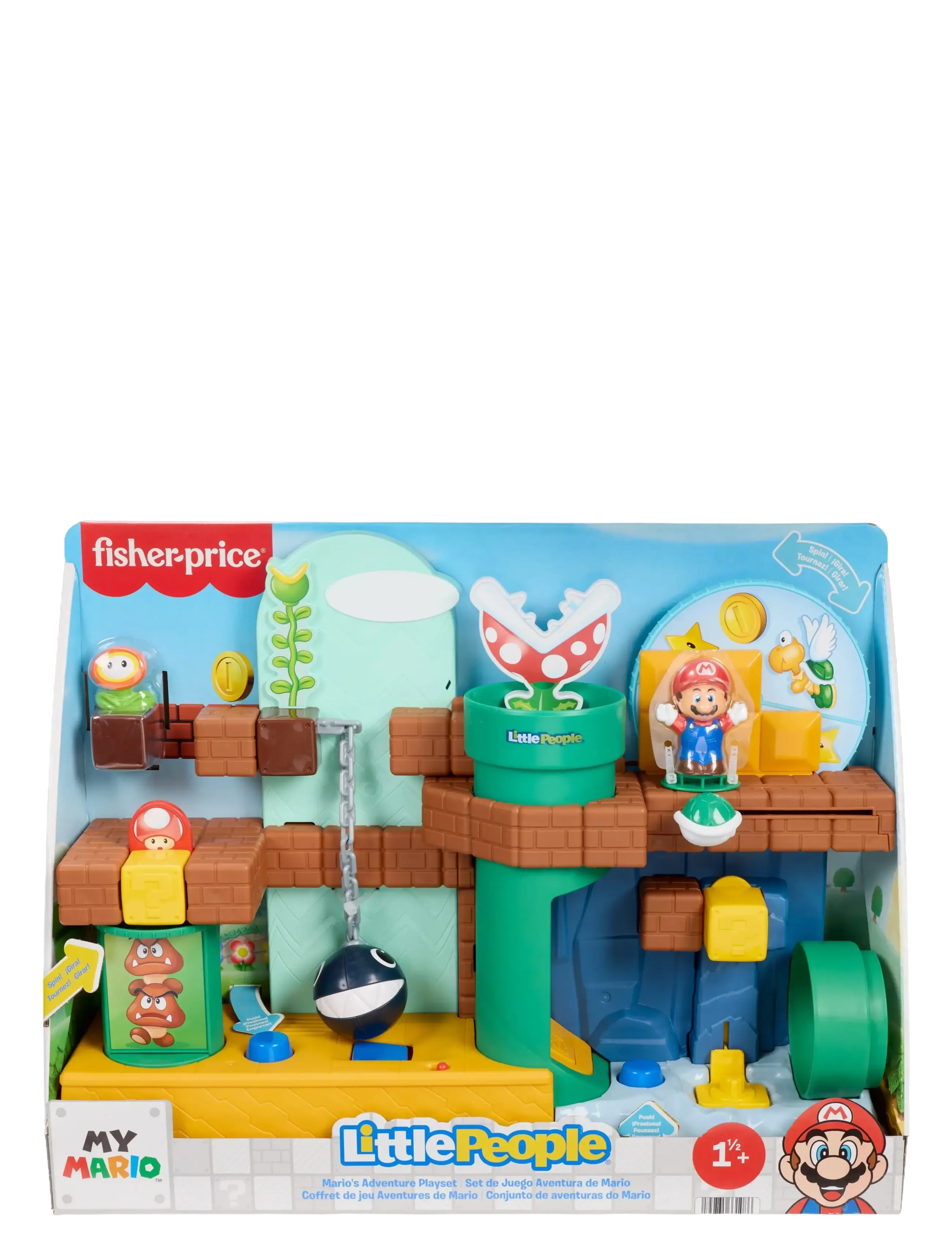 Fisher-Price - Fisher-Price Little People My Mario Mario's Adventure Playset - legesæt - multicolor - 2