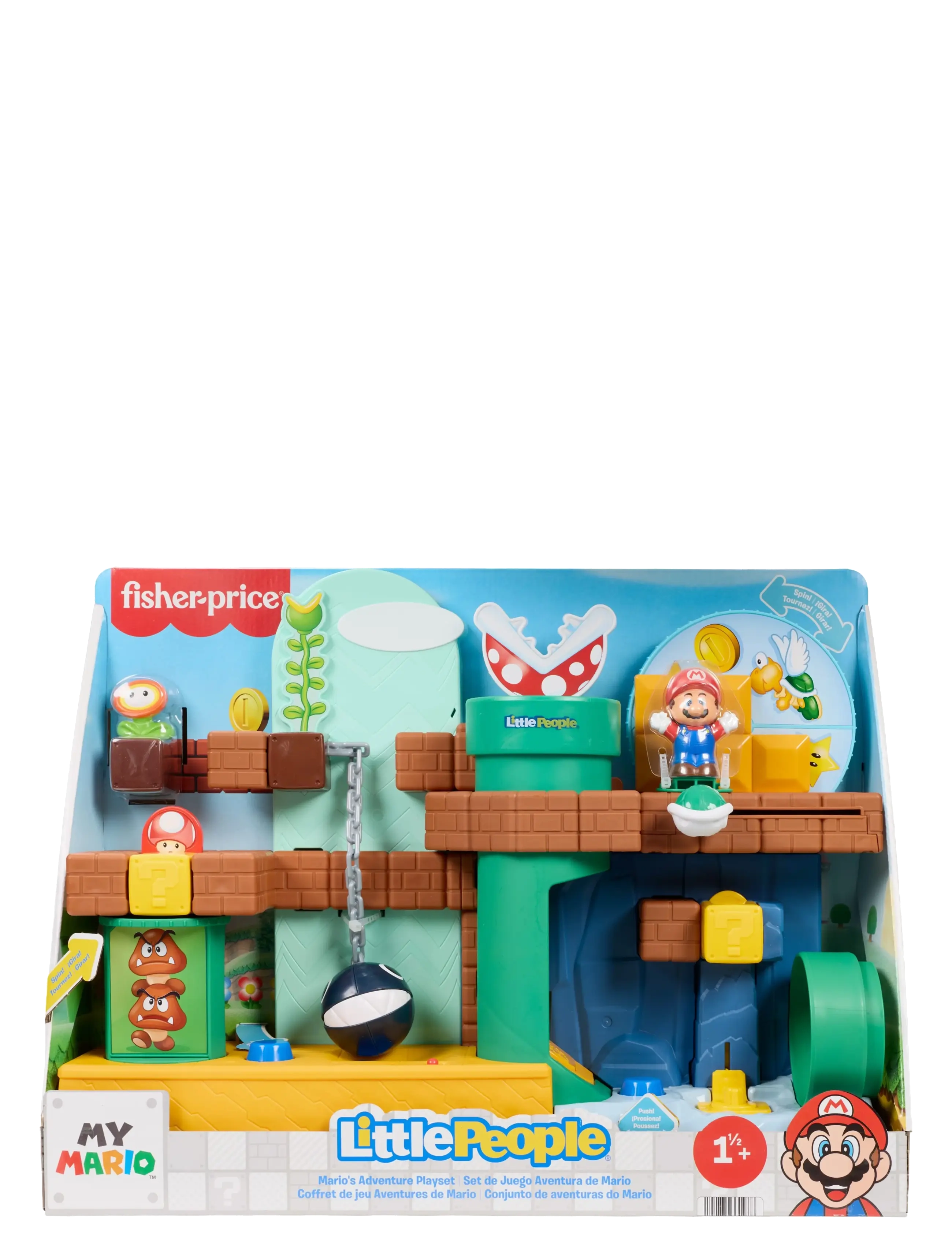 Fisher-Price - Fisher-Price Little People My Mario Mario's Adventure Playset - legesæt - multicolor - 4
