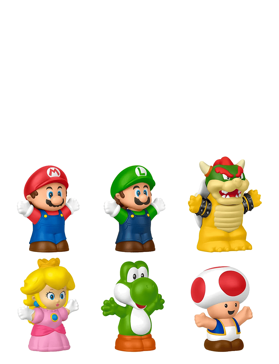Fisher-Price - Little People My Mario Figure 6-Pack Toy Set for Toddlers & Kids - film- & märchenfiguren - multicolor - 0