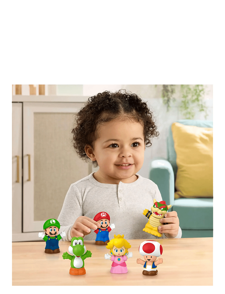 Fisher-Price - Little People My Mario Figure 6-Pack Toy Set for Toddlers & Kids - film- & märchenfiguren - multicolor - 1