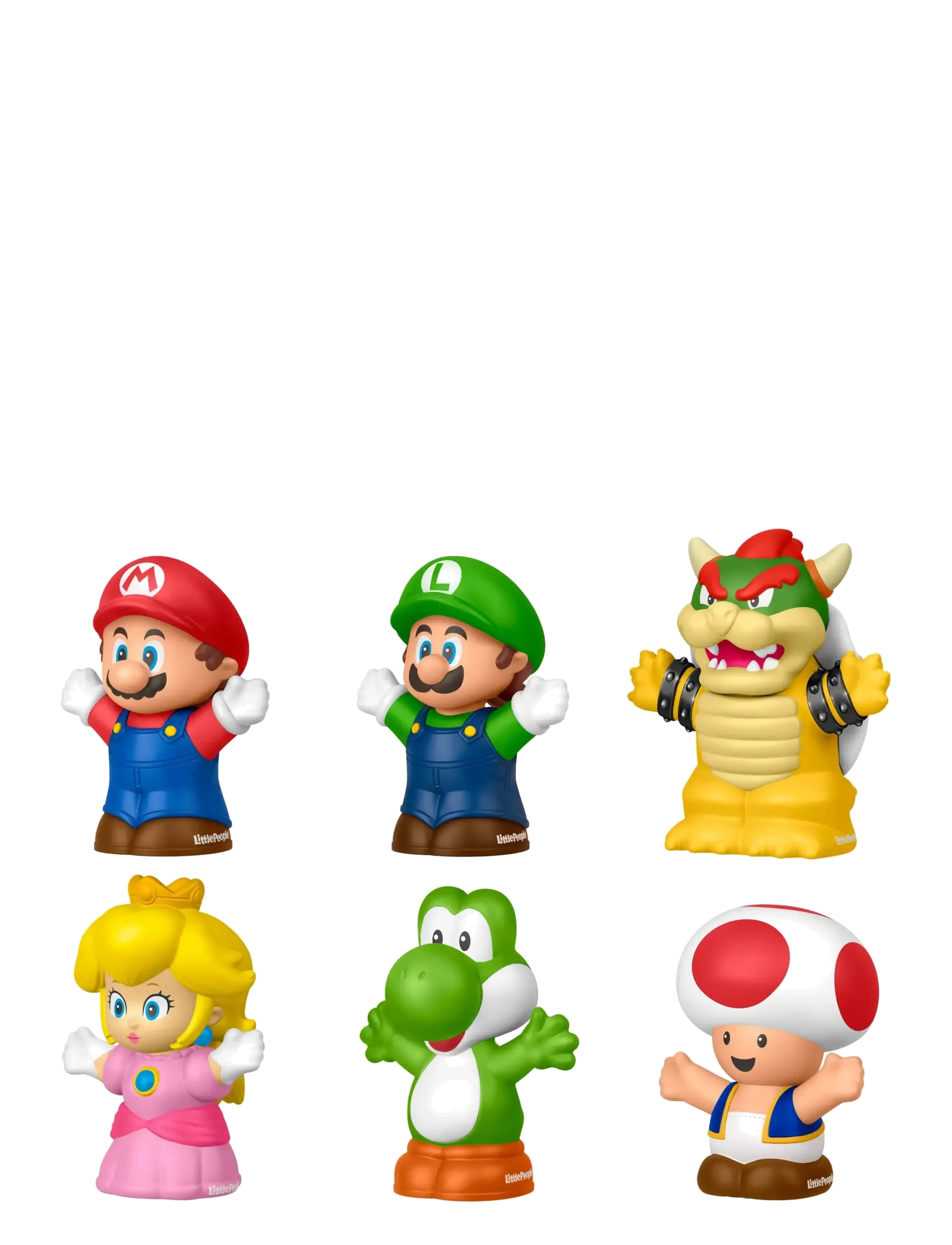 Fisher-Price - Little People My Mario Figure 6-Pack Toy Set for Toddlers & Kids - film- & eventyrsfigurer - multicolor - 2