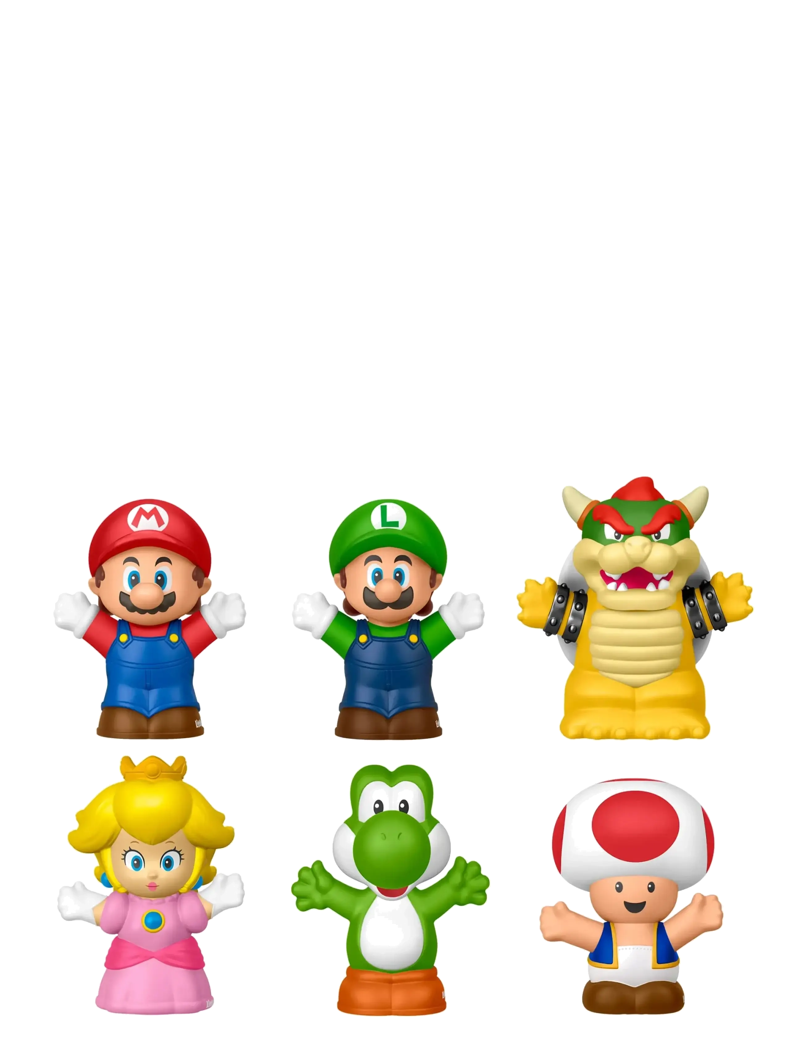 Fisher-Price - Little People My Mario Figure 6-Pack Toy Set for Toddlers & Kids - film- & eventyrsfigurer - multicolor - 3