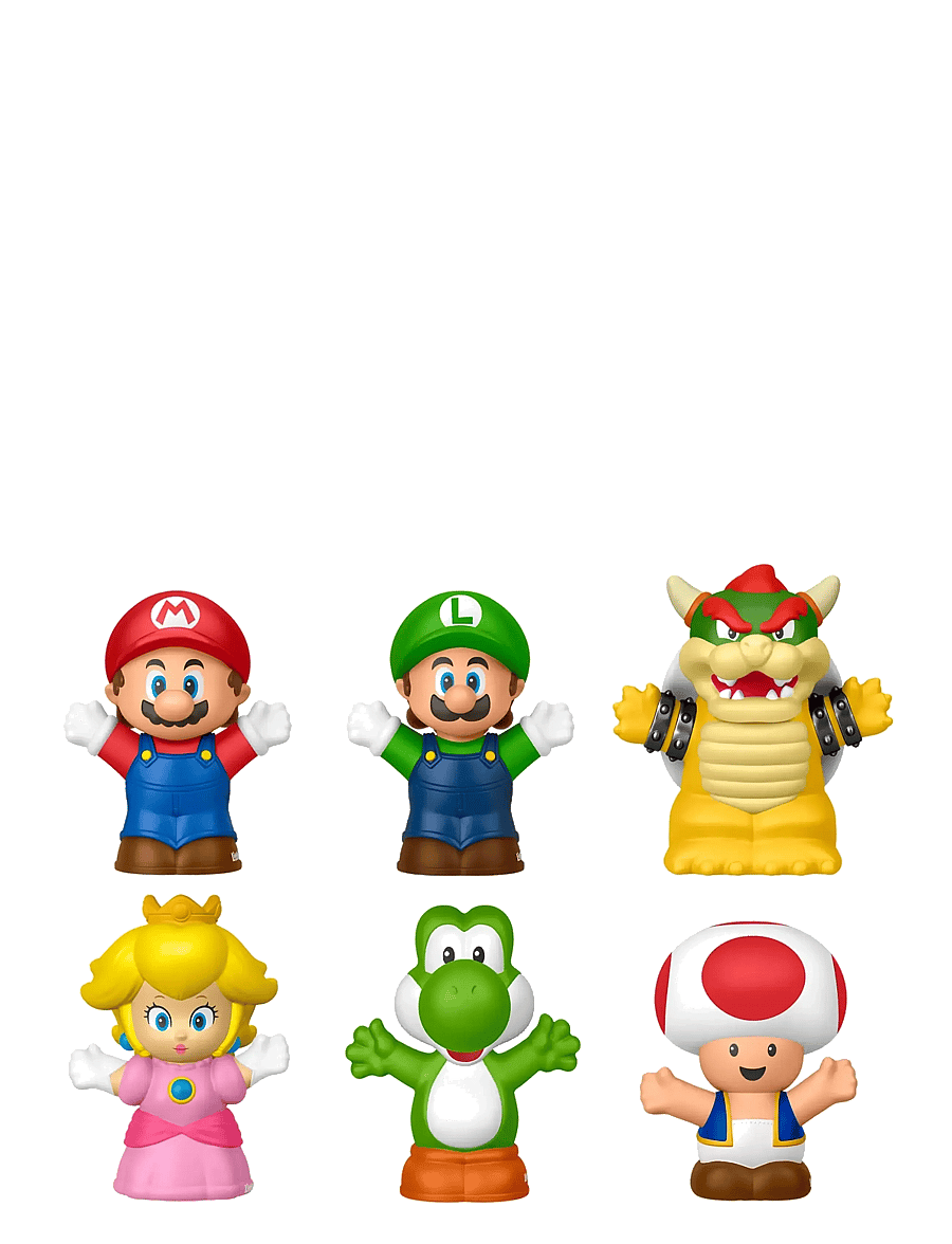 Fisher-Price - Little People My Mario Figure 6-Pack Toy Set for Toddlers & Kids - film- & märchenfiguren - multicolor - 3