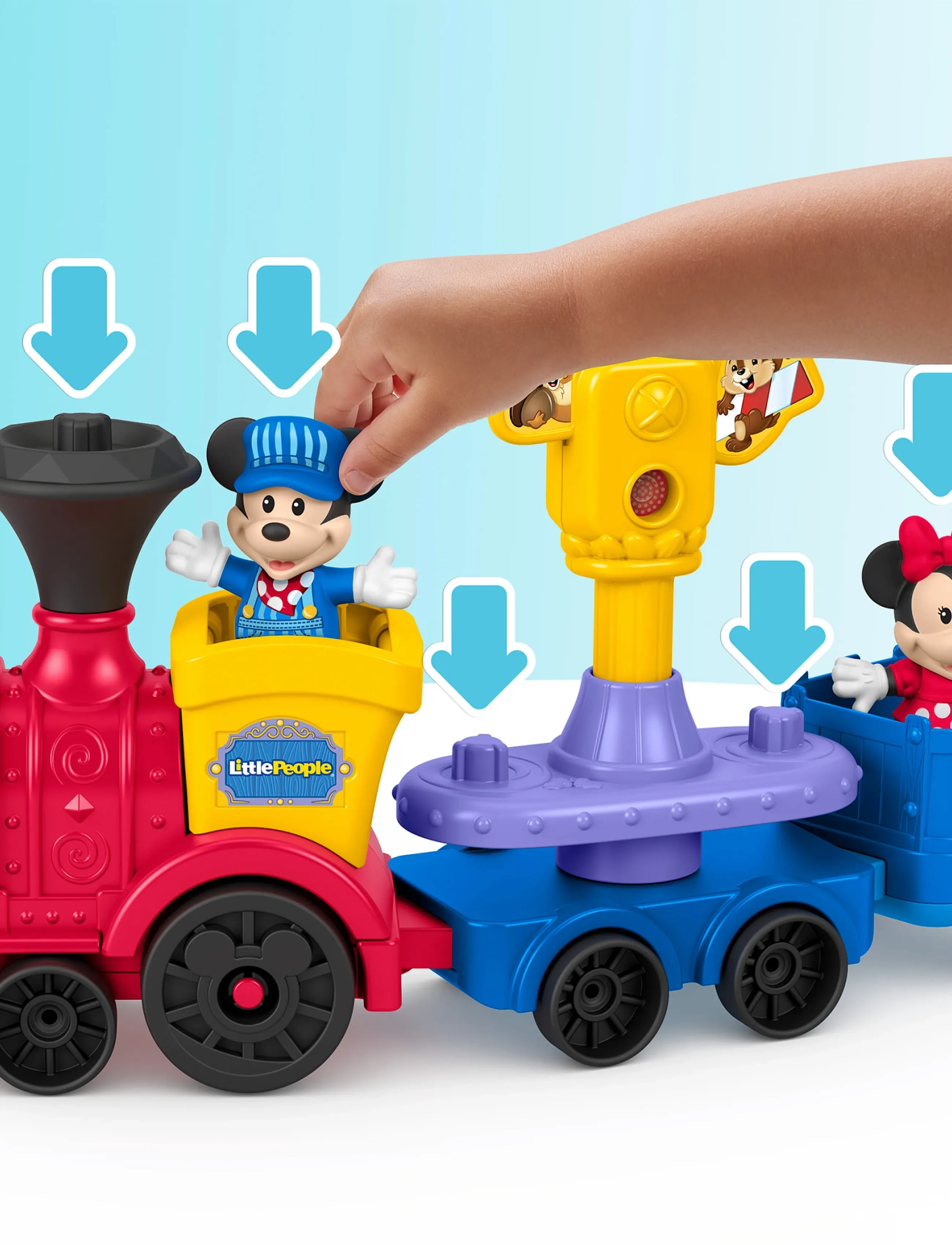 Fisher-Price - DISNEY Jr Fisher-Price Mickey & Minnie Musical Train by Little People - trains - multicolor - 4