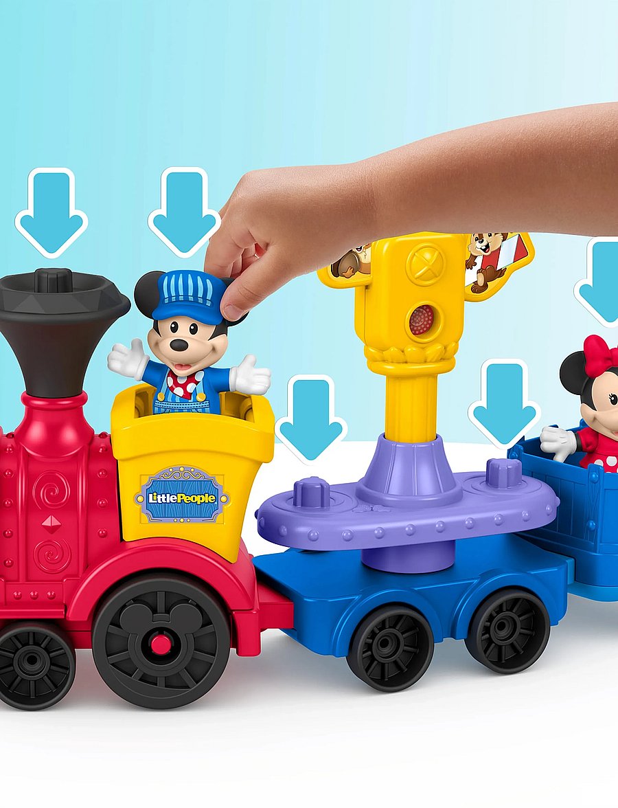 Fisher-Price - DISNEY Jr Fisher-Price Mickey & Minnie Musical Train by Little People - trains - multicolor - 4