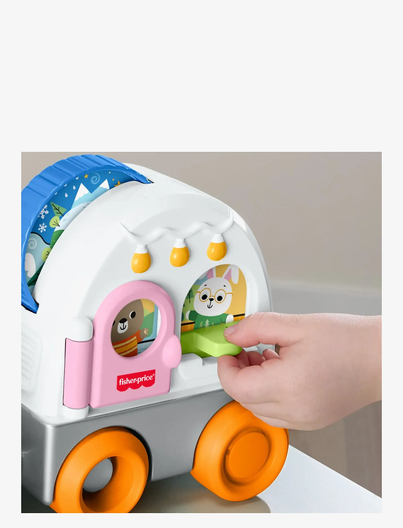 Fisher-Price - Friendship Forest Pull-Along Camper Vehicle Baby & Toddler Activity Toy - pull along toys - multicolor - 4