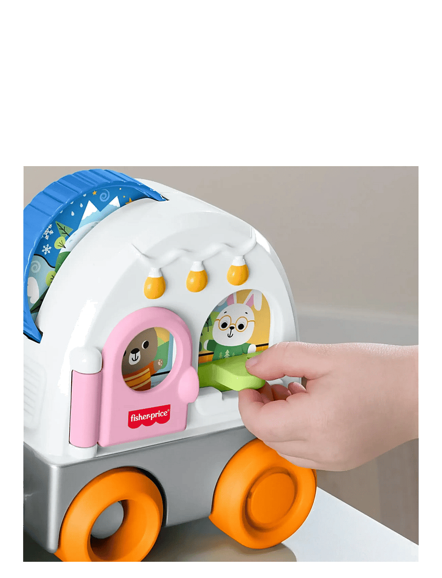 Fisher-Price - Friendship Forest Pull-Along Camper Vehicle Baby & Toddler Activity Toy - tõmmatavad mänguasjad - multicolor - 4