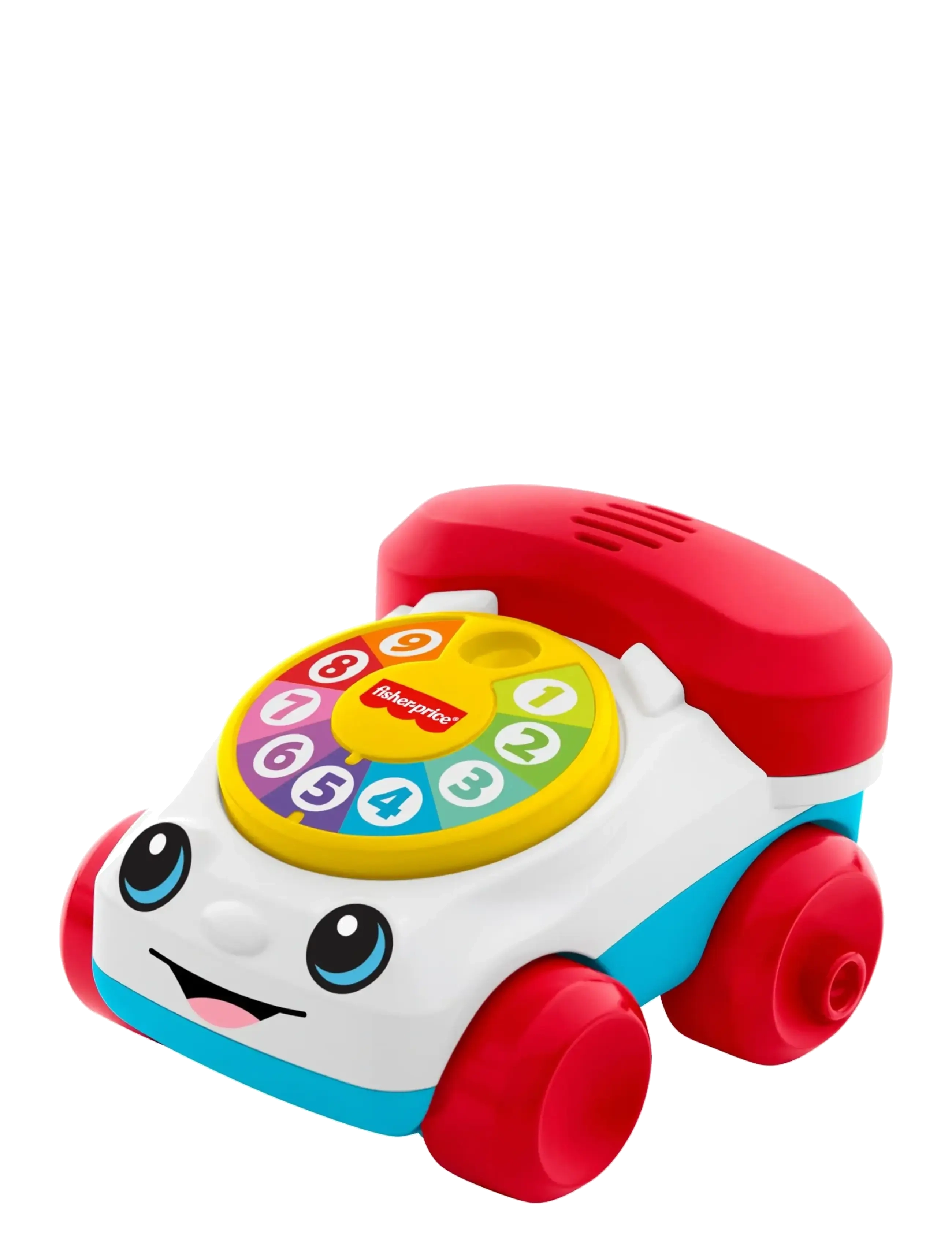 Fisher-Price Chatter Telephone Vehicle Push-Along Toy With Sounds For Baby & Toddler, One Size, Spielzeug, Mehrfarbig/gemustert - Pull Along Kinder