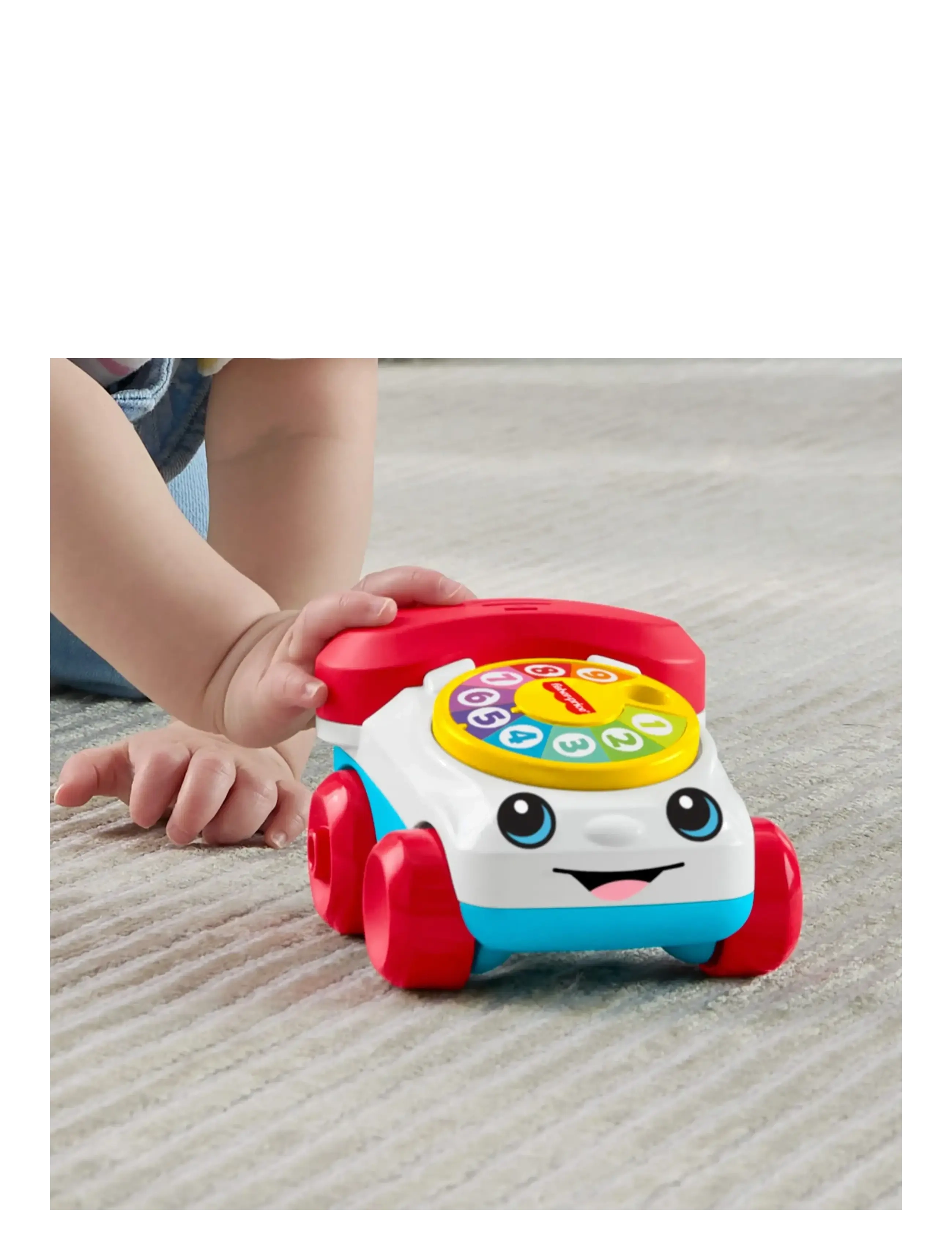 Fisher-Price - Chatter Telephone Vehicle Push-Along Toy with Sounds for Baby & Toddler - ziehspielzeug - multicolor - 2