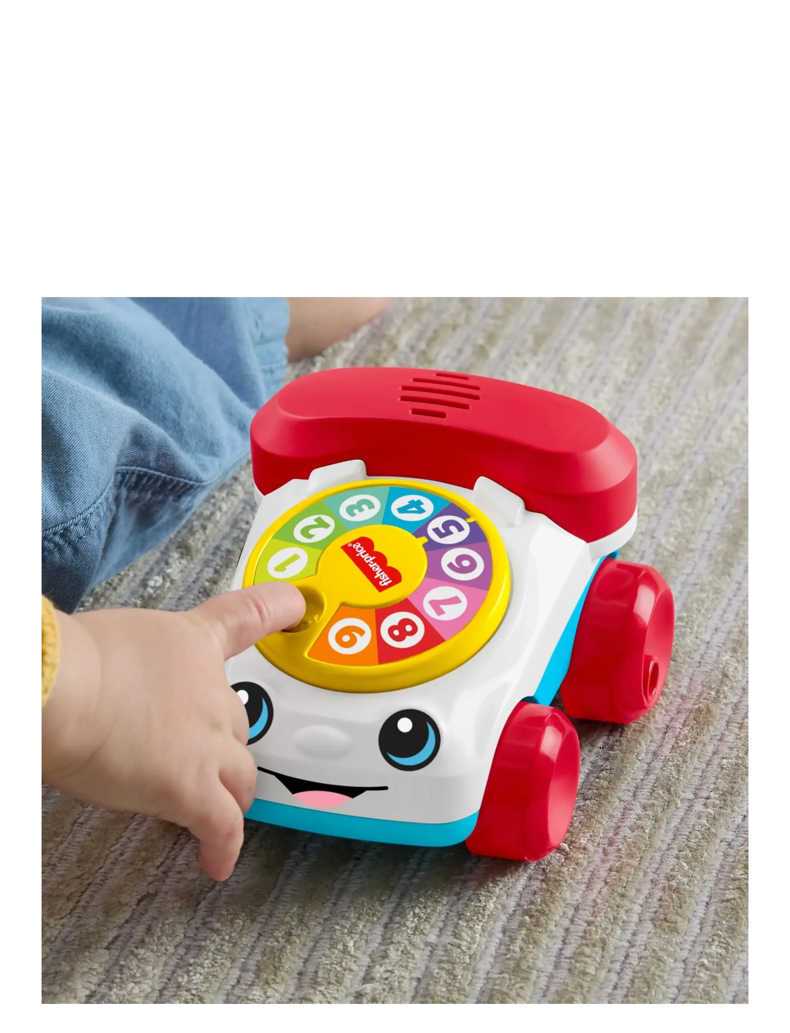 Fisher-Price - Chatter Telephone Vehicle Push-Along Toy with Sounds for Baby & Toddler - ziehspielzeug - multicolor - 3