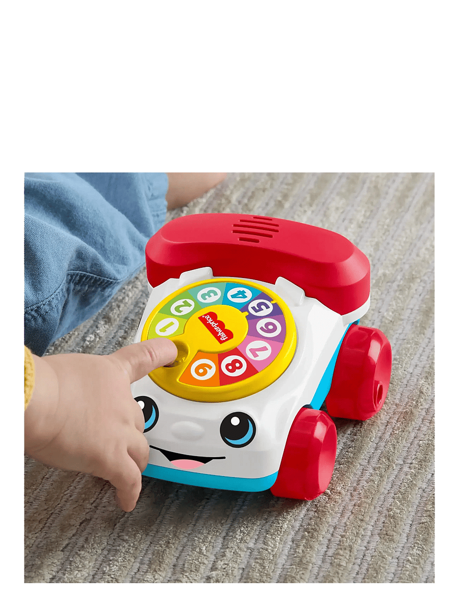 Fisher-Price - Chatter Telephone Vehicle Push-Along Toy with Sounds for Baby & Toddler - ziehspielzeug - multicolor - 3