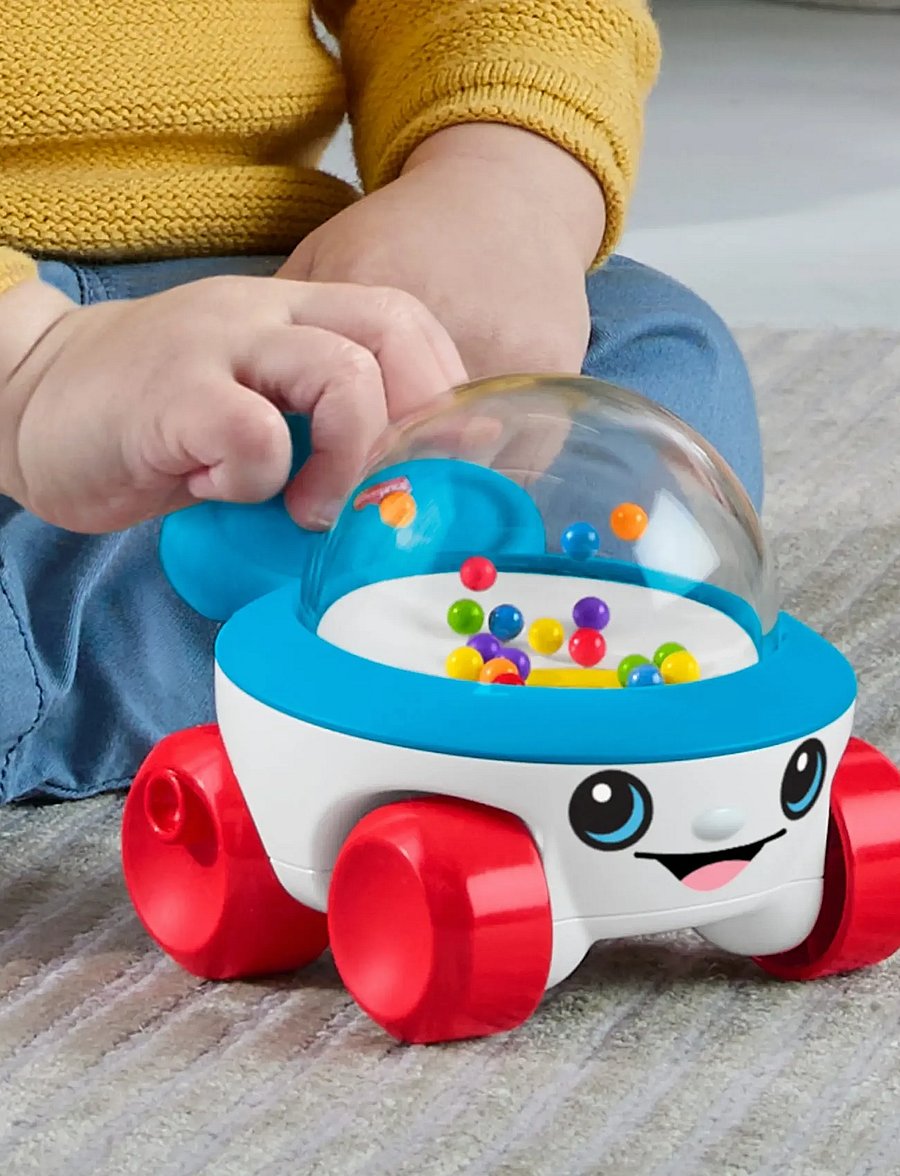 Fisher-Price - Corn Popper Vehicle Push-Along Toy with Sounds for Baby & Toddler - spielzeugautos - multicolor - 3
