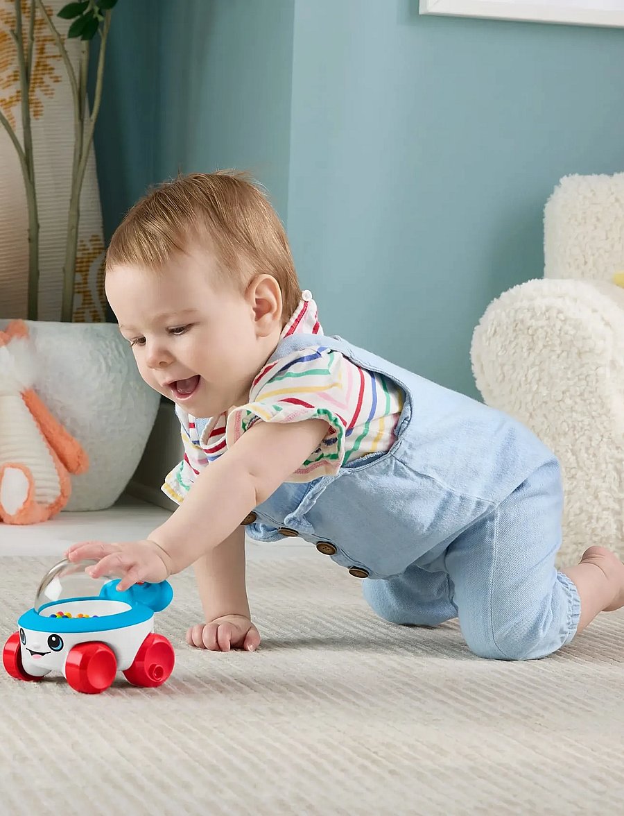 Fisher-Price - Corn Popper Vehicle Push-Along Toy with Sounds for Baby & Toddler - spielzeugautos - multicolor - 4
