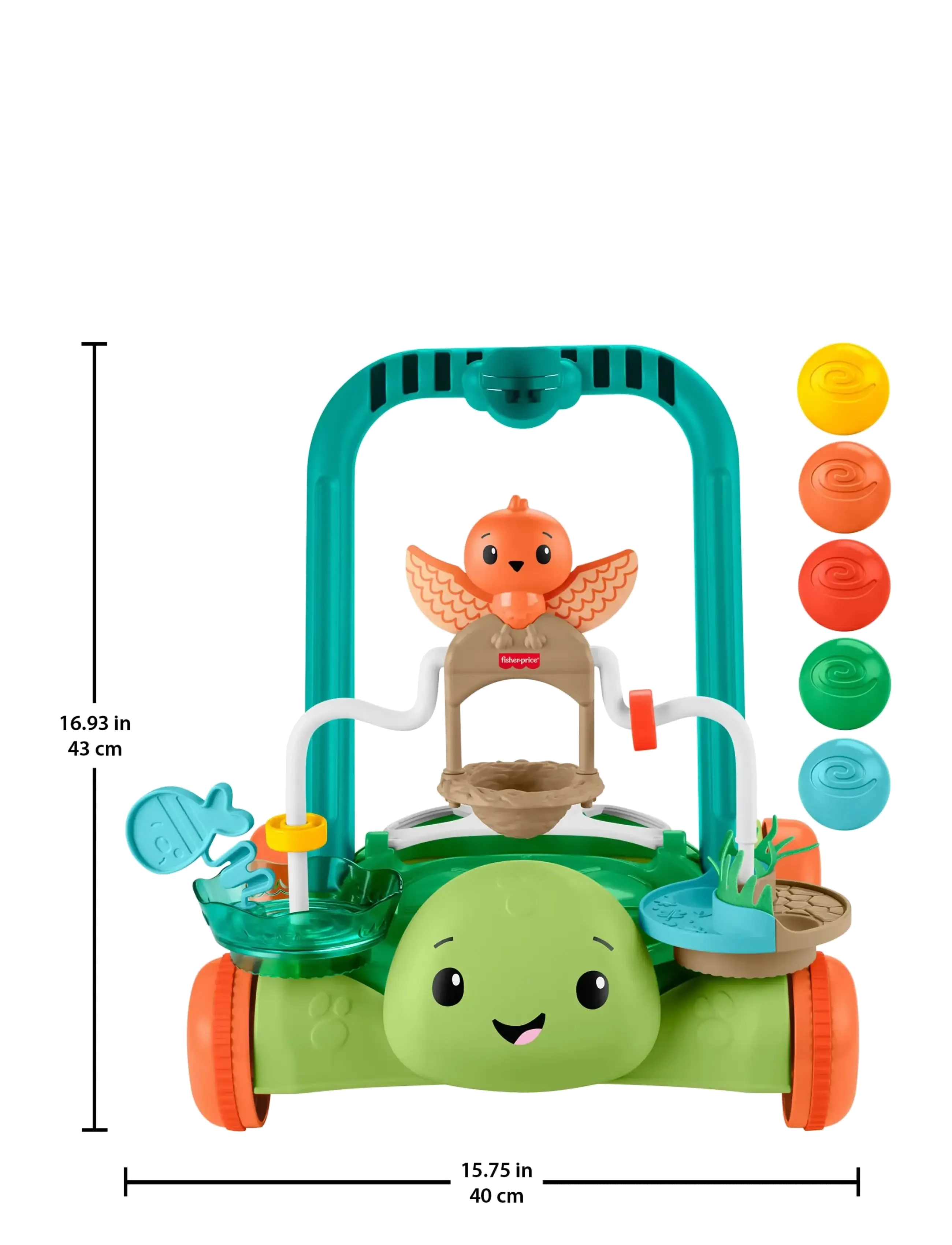 Fisher-Price - Fisher-Price® Moves with You™ Turtle Walker - lauflernhilfen - multicolor - 2