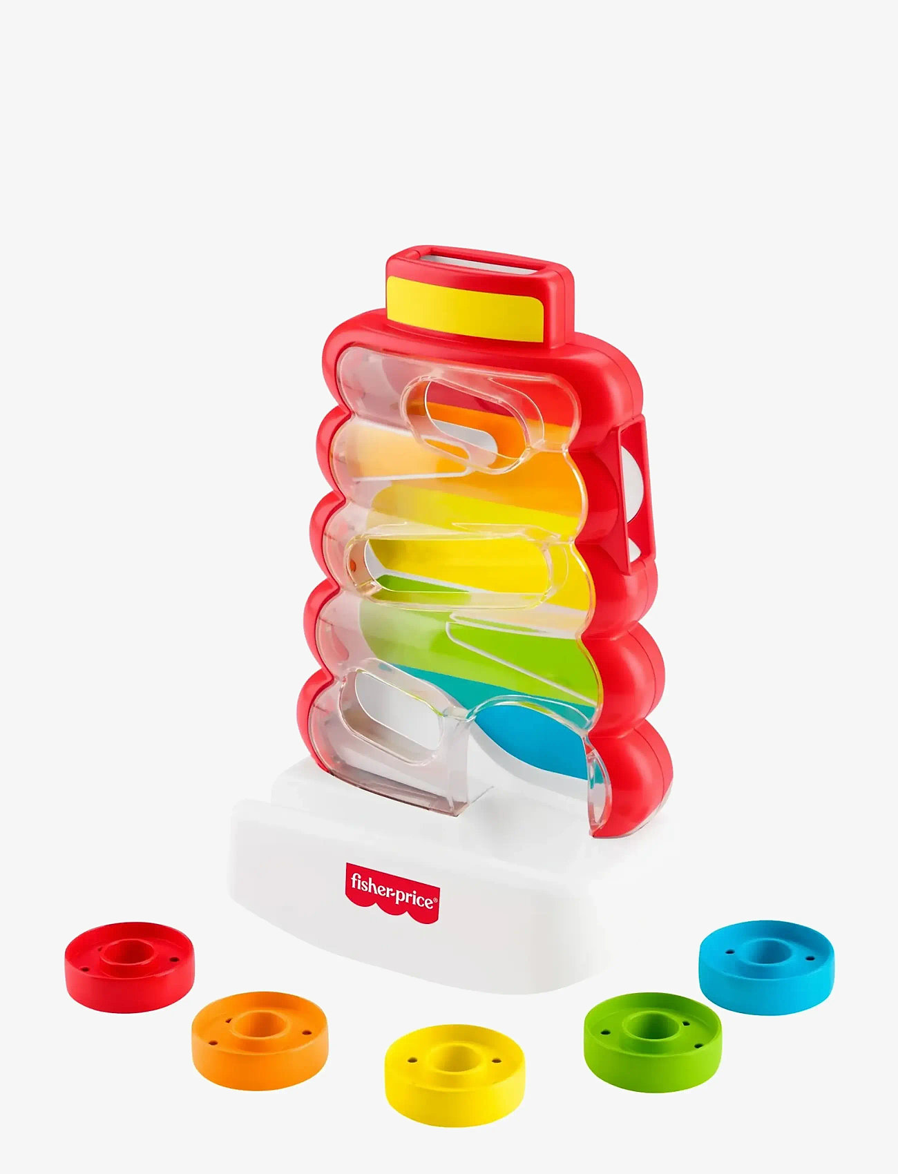 Fisher-Price Drop Through Rock-a-Stack Baby & Toddler Developmental Activity Toy, 5 Coins - Motoorsete oskuste mänguasjad - MULTICOLOR / multi