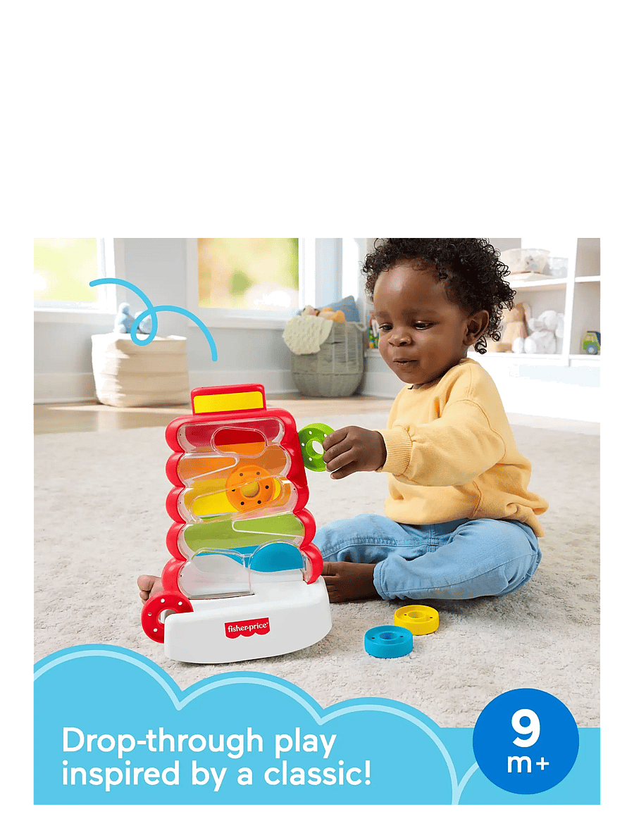 Fisher-Price - Drop Through Rock-a-Stack Baby & Toddler Developmental Activity Toy, 5 Coins - multicolor - 4