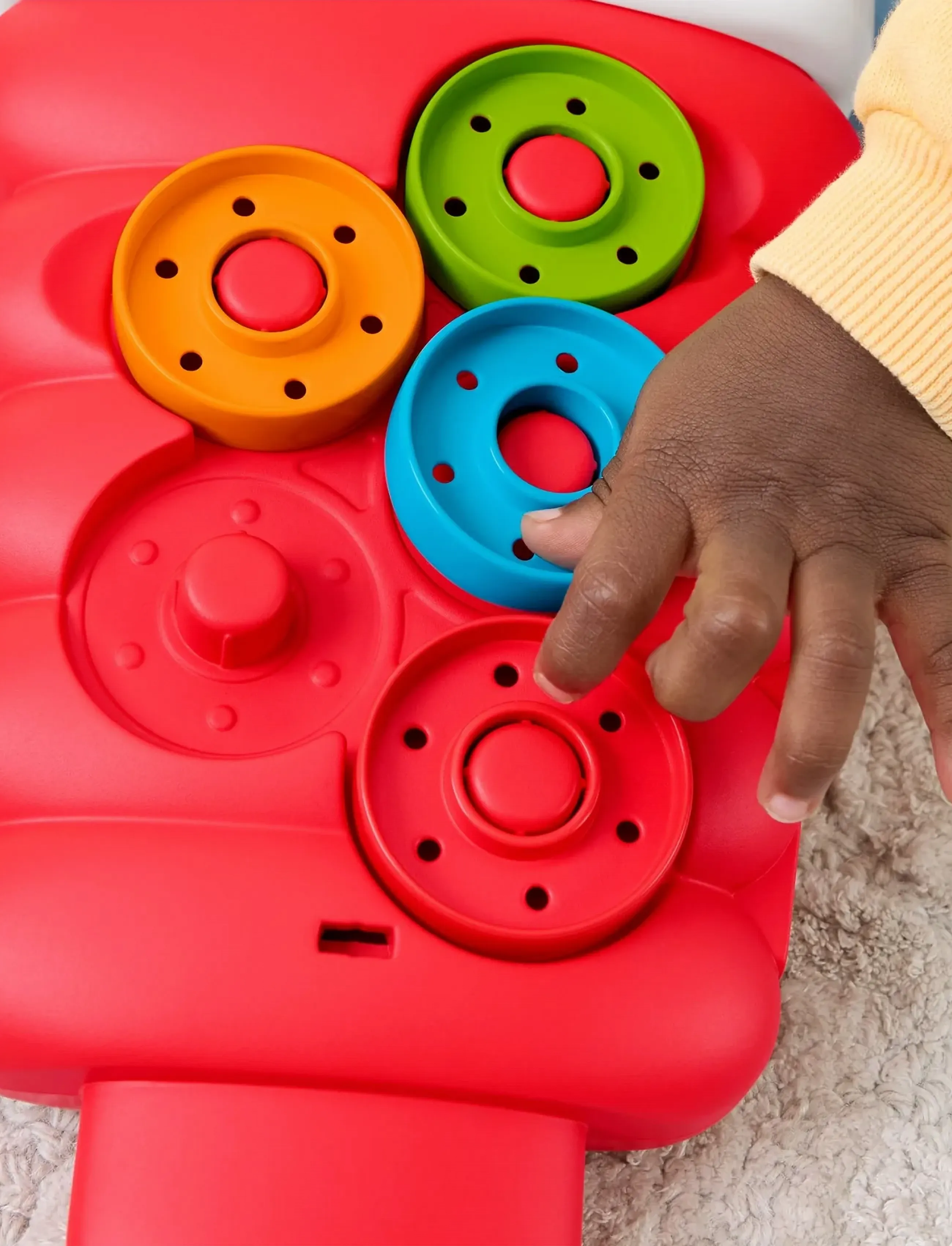 Fisher-Price - Drop Through Rock-a-Stack Baby & Toddler Developmental Activity Toy, 5 Coins - julegaver under 300kr - multicolor - 5