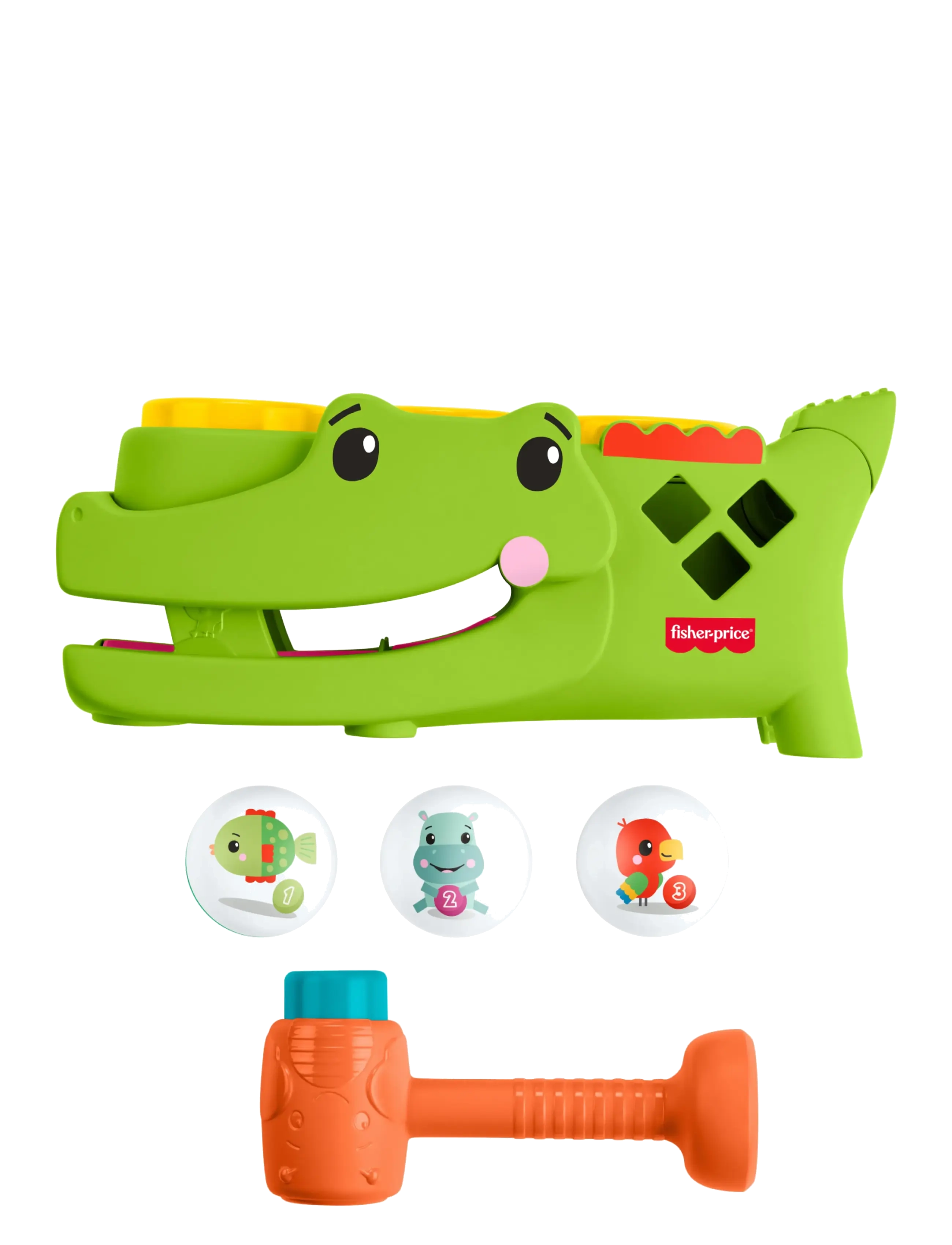 Fisher-Price Fisher-Price Sit & Tap Rolligator - Baby toys - MULTICOLOR / green