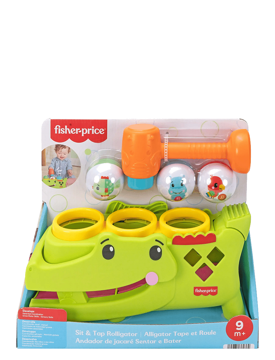 Fisher-Price - Fisher-Price Sit & Tap Rolligator - hammerbrætter - multicolor - 2