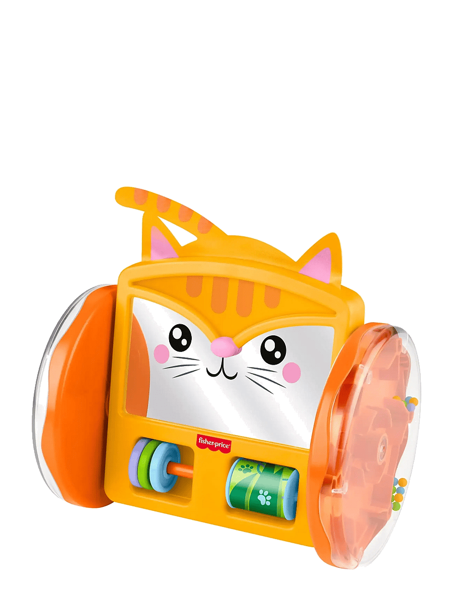 Fisher-Price - FP Pets Crawl-After Kitty Mirror, Baby Tummy Time & Crawling Activity Toy - interaktivt legetøj - multicolor - 1