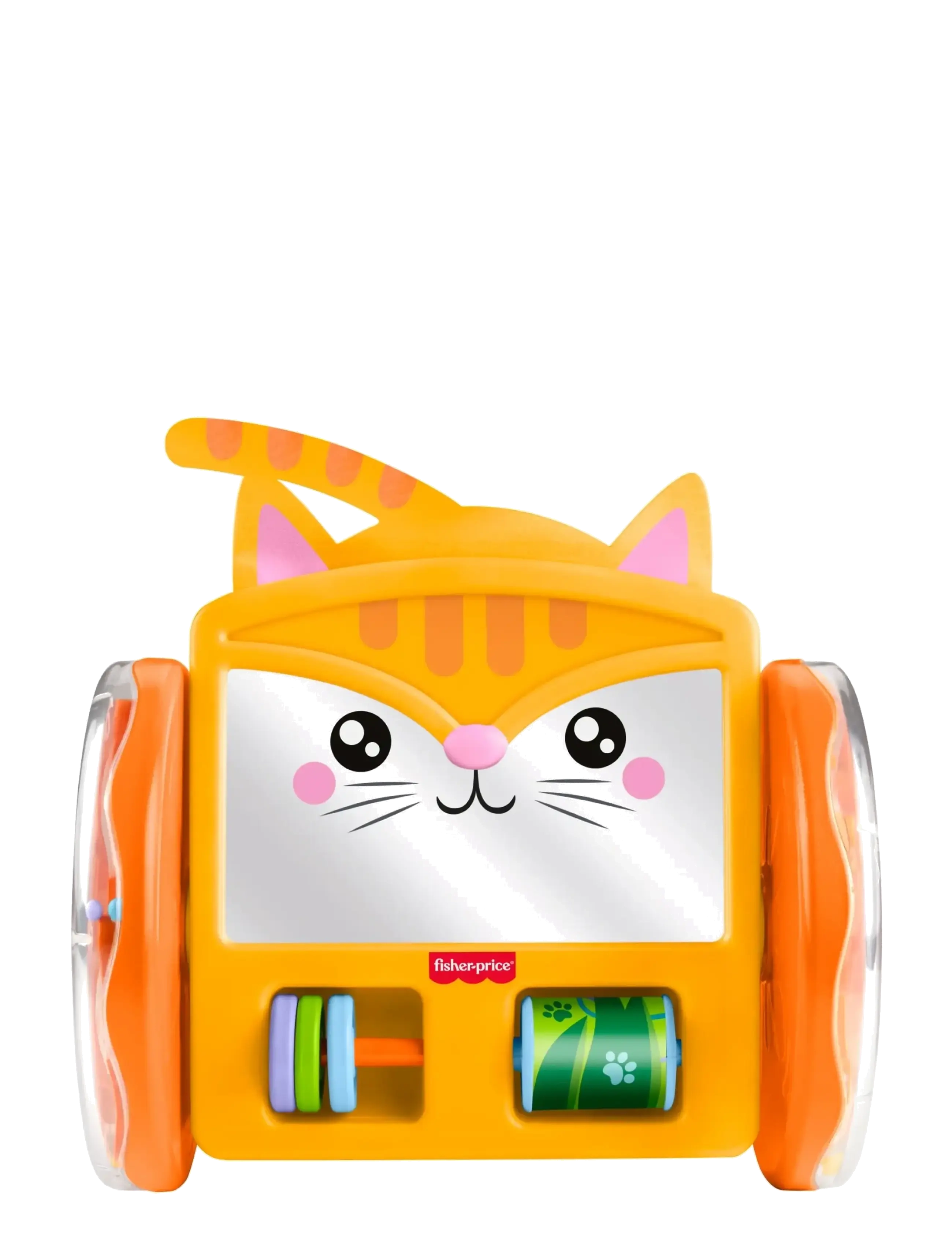 Fisher-Price - FP Pets Crawl-After Kitty Mirror, Baby Tummy Time & Crawling Activity Toy - interaktivt legetøj - multicolor - 2
