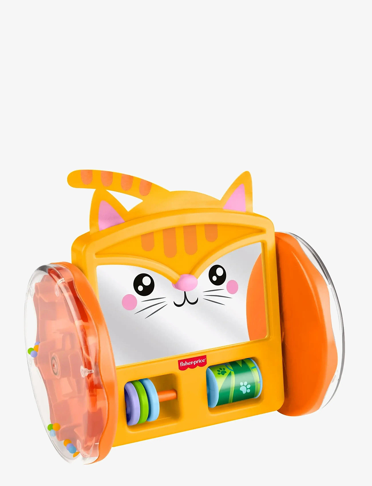 Fisher-Price - FP Pets Crawl-After Kitty Mirror, Baby Tummy Time & Crawling Activity Toy - interactive toys - multicolor - 3