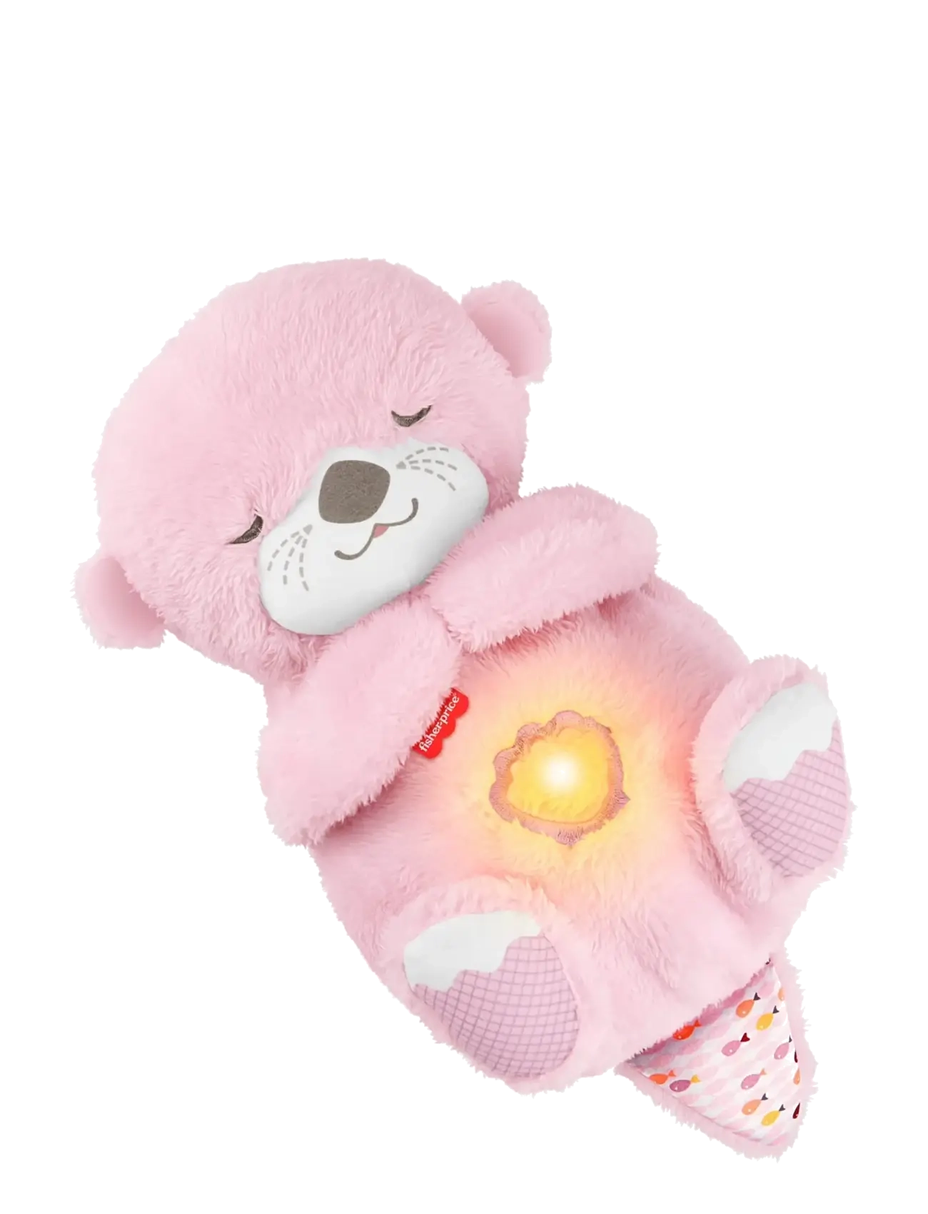 Fisher-Price Soothe 'n Snuggle Otter, Pink Plush Baby Toy, Sound Machine with Breathing Motion - 4 for 3 - MULTICOLOR / pink/rose