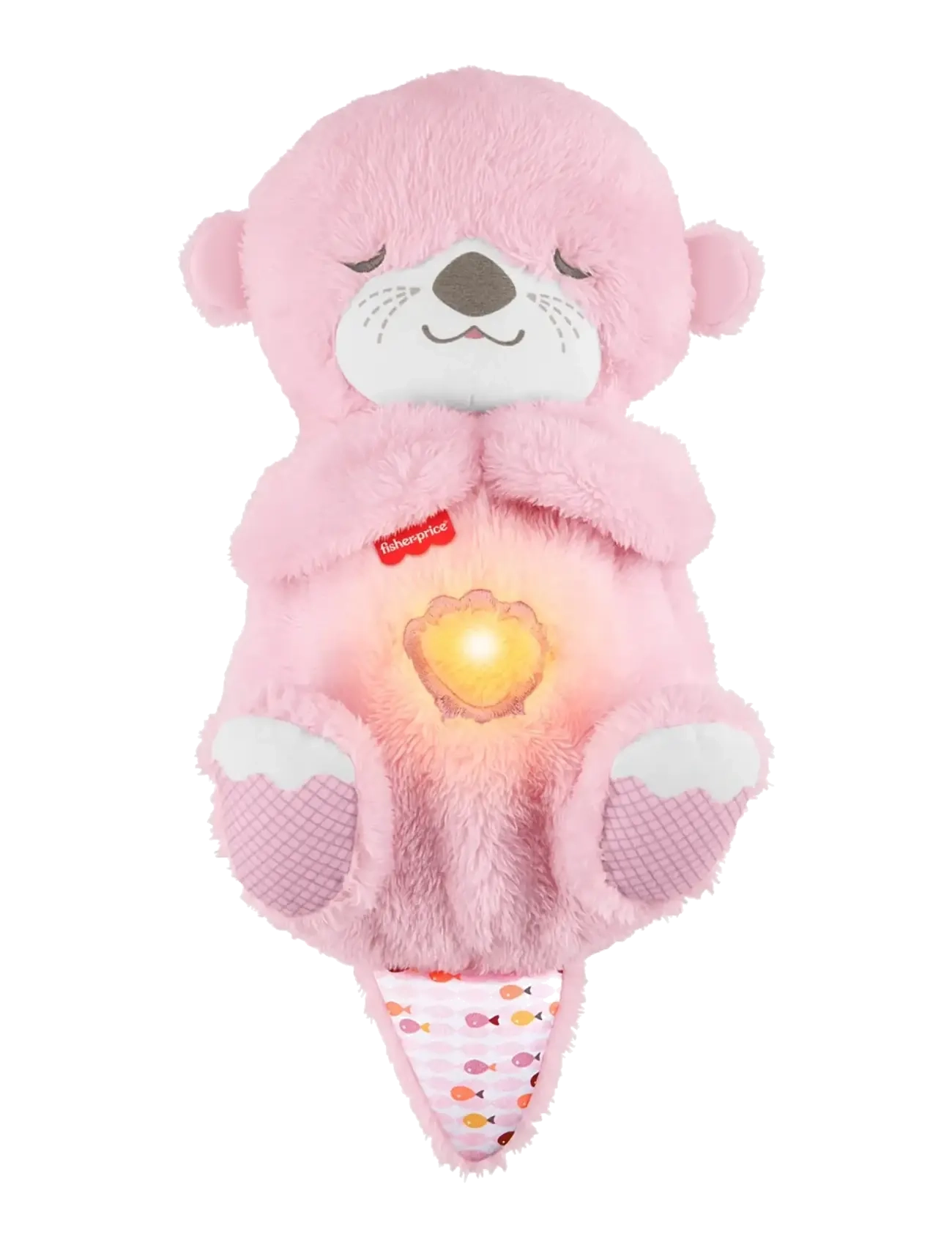 Fisher-Price - Soothe 'n Snuggle Otter, Pink Plush Baby Toy, Sound Machine with Breathing Motion - jouet musical en peluche  - multicolor - 2