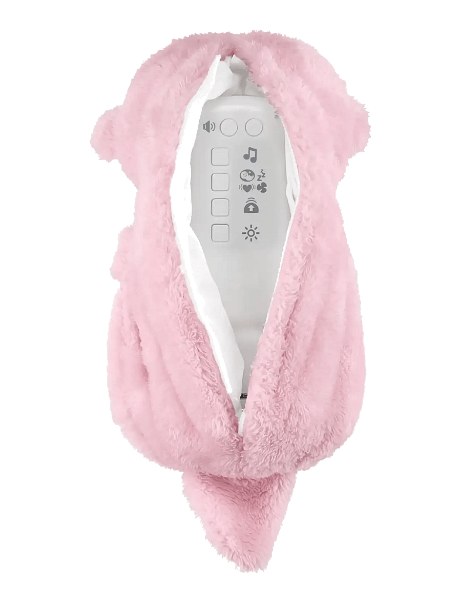 Fisher-Price - Soothe 'n Snuggle Otter, Pink Plush Baby Toy, Sound Machine with Breathing Motion - jouet musical en peluche - multicolor - 3