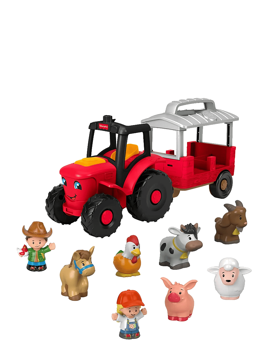 Fisher-Price - Little People Caring for Animals Tractor Gift Set, Musical Farm Truck with Figures - multicolor - 1
