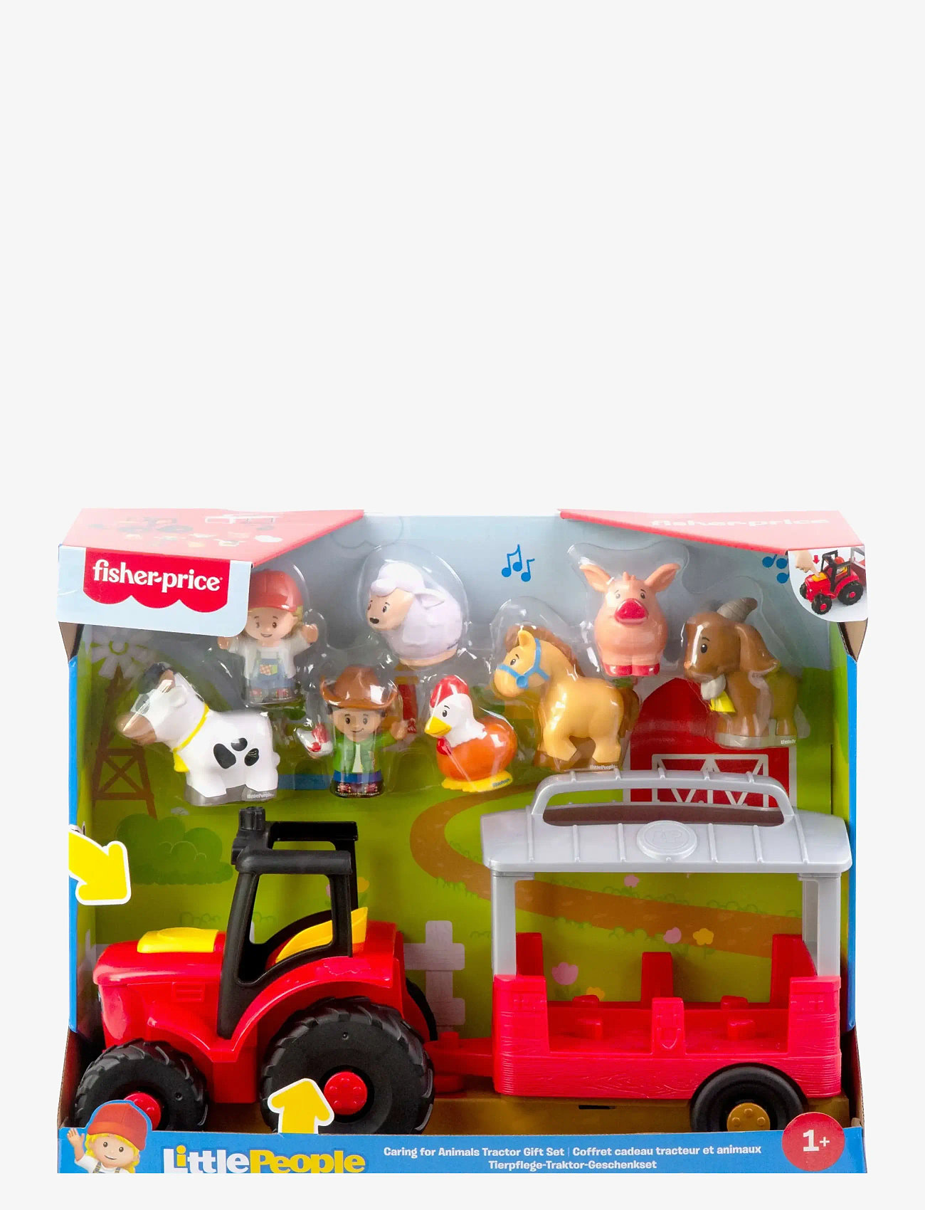 Fisher-Price - Little People Caring for Animals Tractor Gift Set, Musical Farm Truck with Figures - play sets - multicolor - 2