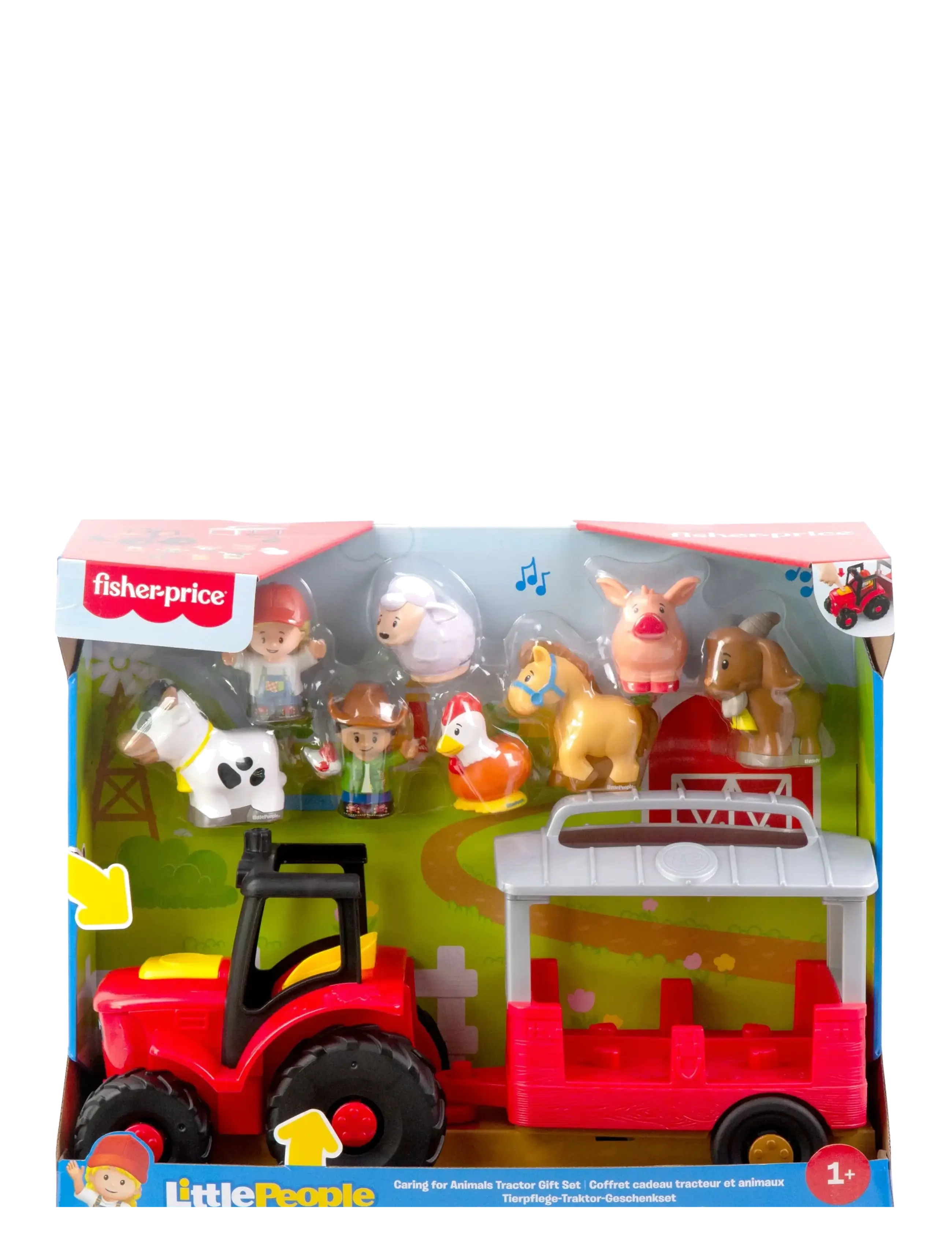 Fisher-Price - Little People Caring for Animals Tractor Gift Set, Musical Farm Truck with Figures - multicolor - 2