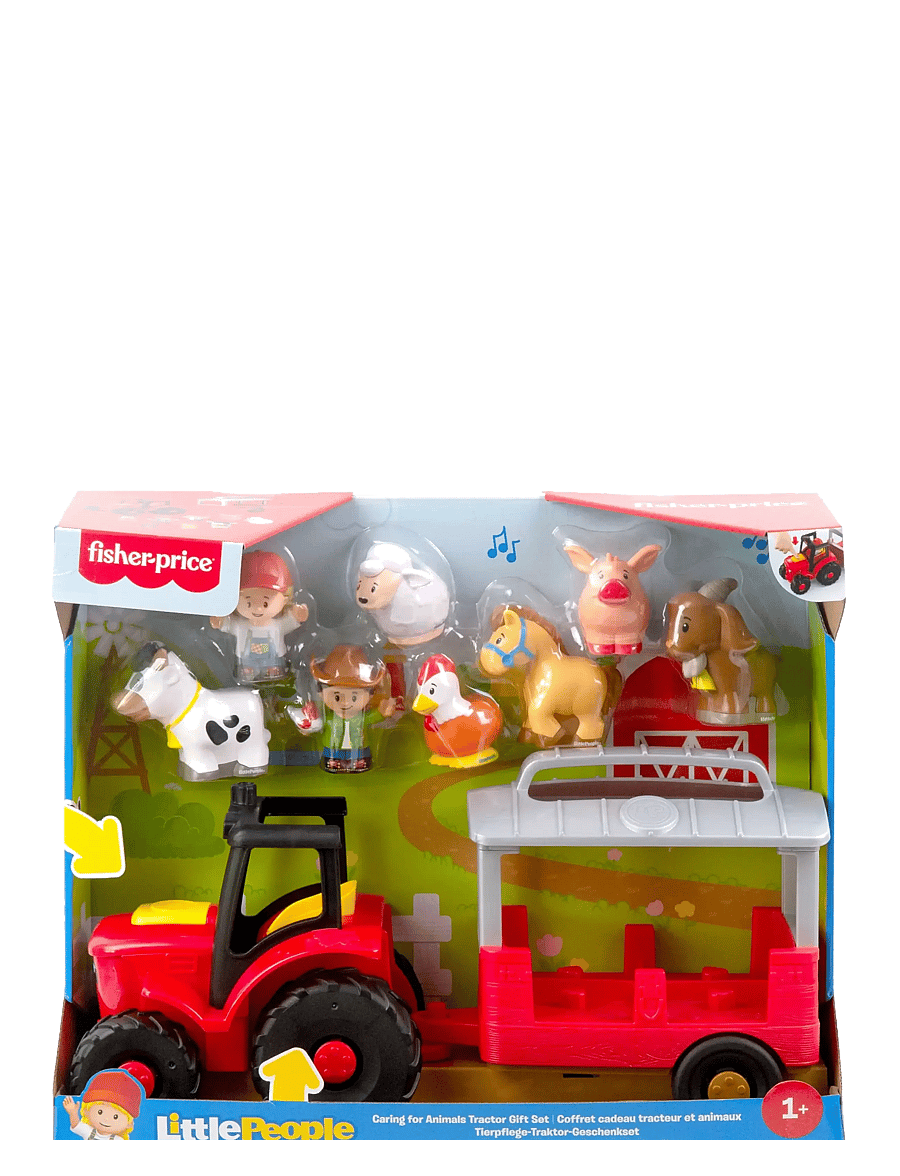 Fisher-Price - Little People Caring for Animals Tractor Gift Set, Musical Farm Truck with Figures - multicolor - 2
