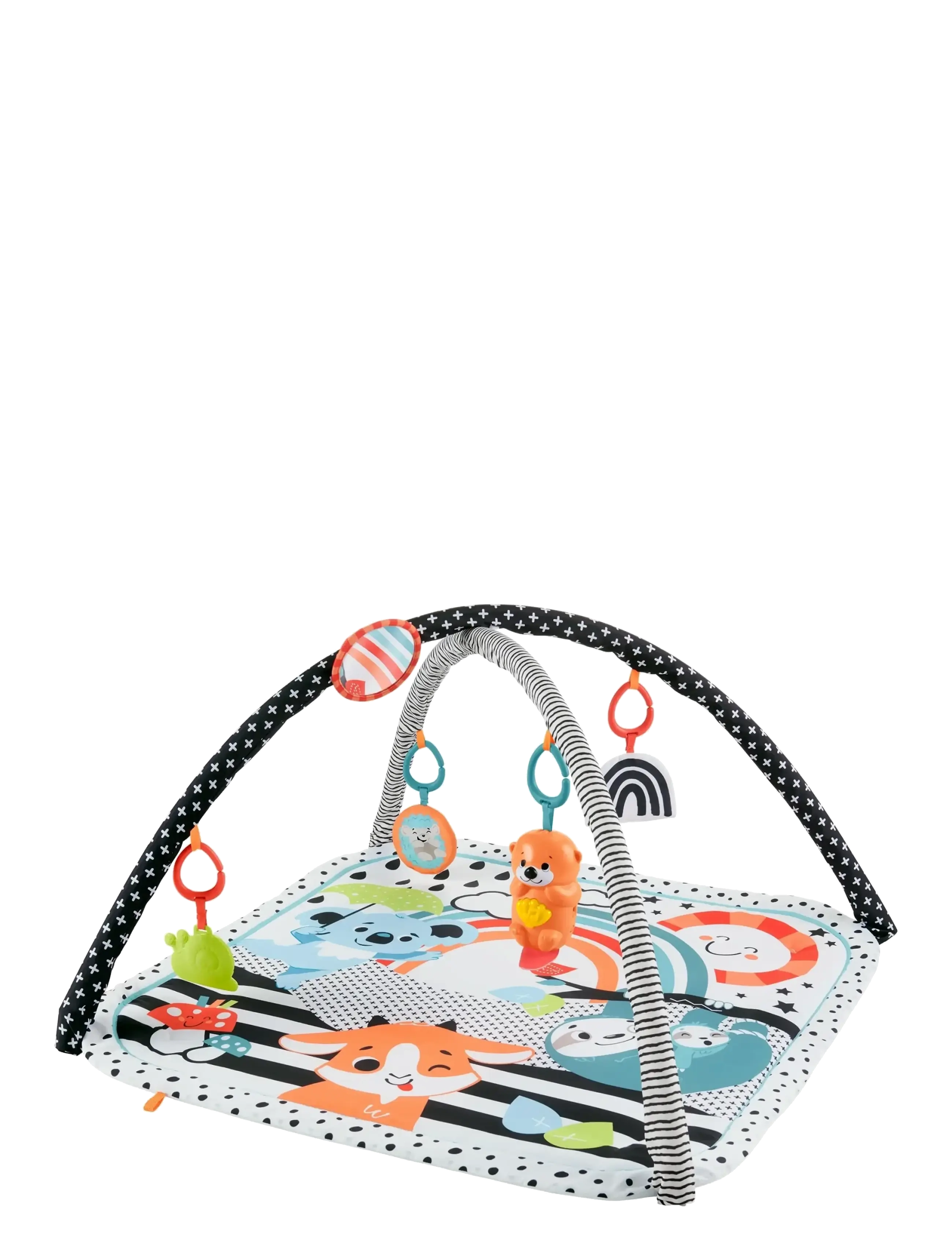 Fisher-Price 3-In-1 Music Glow & Grow Gym, Baby Playmat With Lights & Newborn Sensory Toys, Børn, Activity Gyms, Multi/mønstret, Str: ONE SIZE