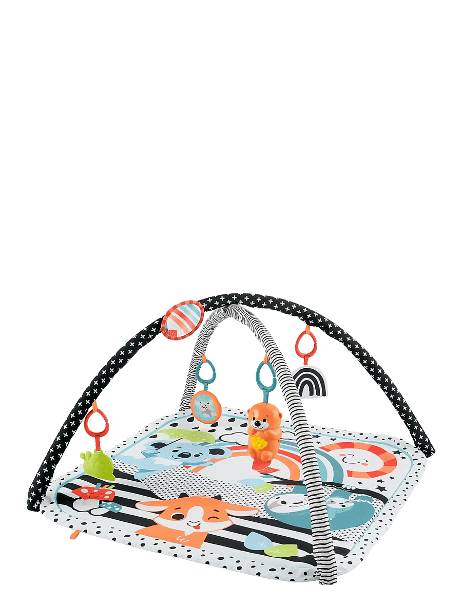 Fisher-Price - 3-in-1 Music Glow & Grow Gym, Baby Playmat with Lights & Newborn Sensory Toys - spielbögen & spielmatten - multicolor - 0