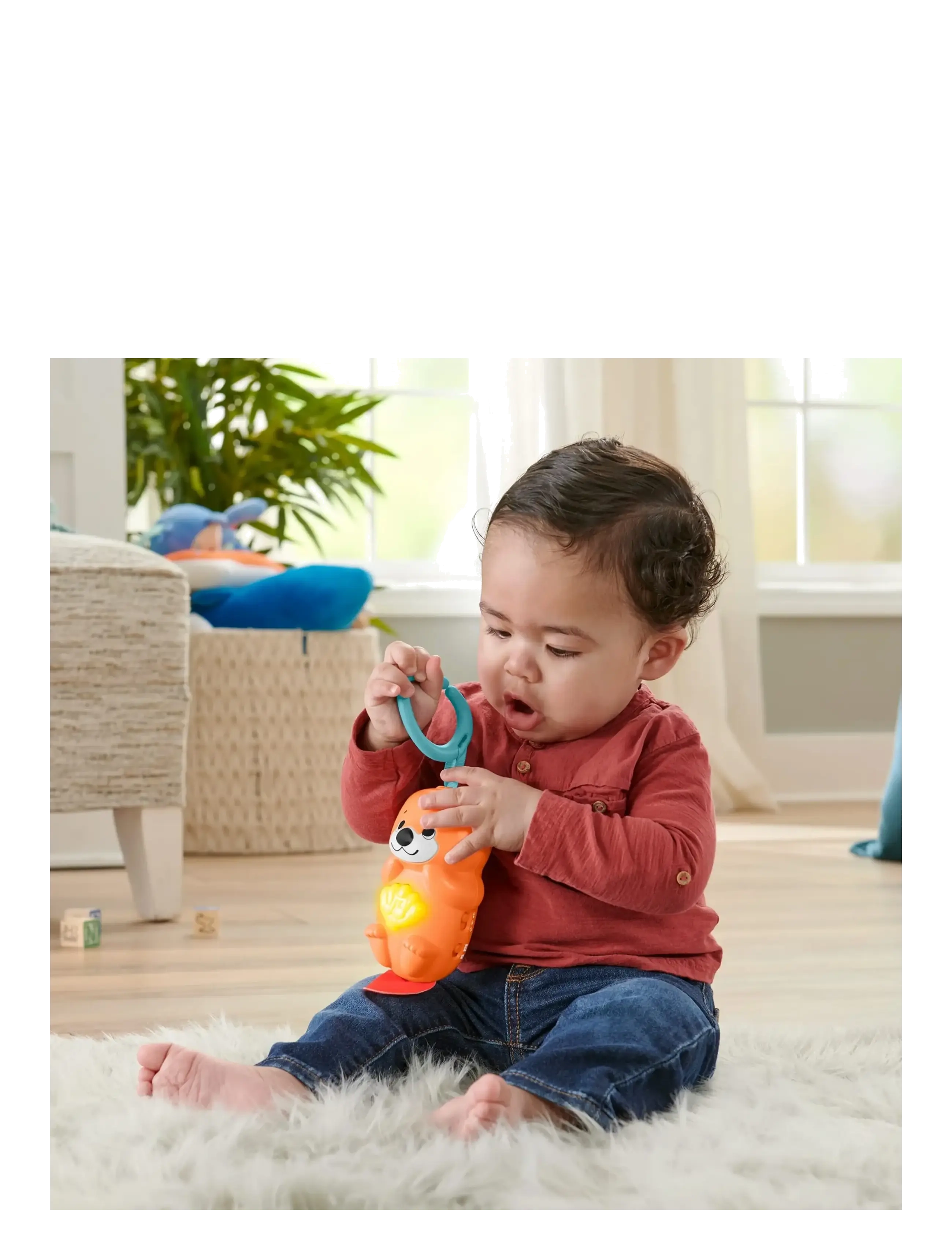 Fisher-Price - 3-in-1 Music Glow & Grow Gym, Baby Playmat with Lights & Newborn Sensory Toys - spielbögen & spielmatten - multicolor - 2