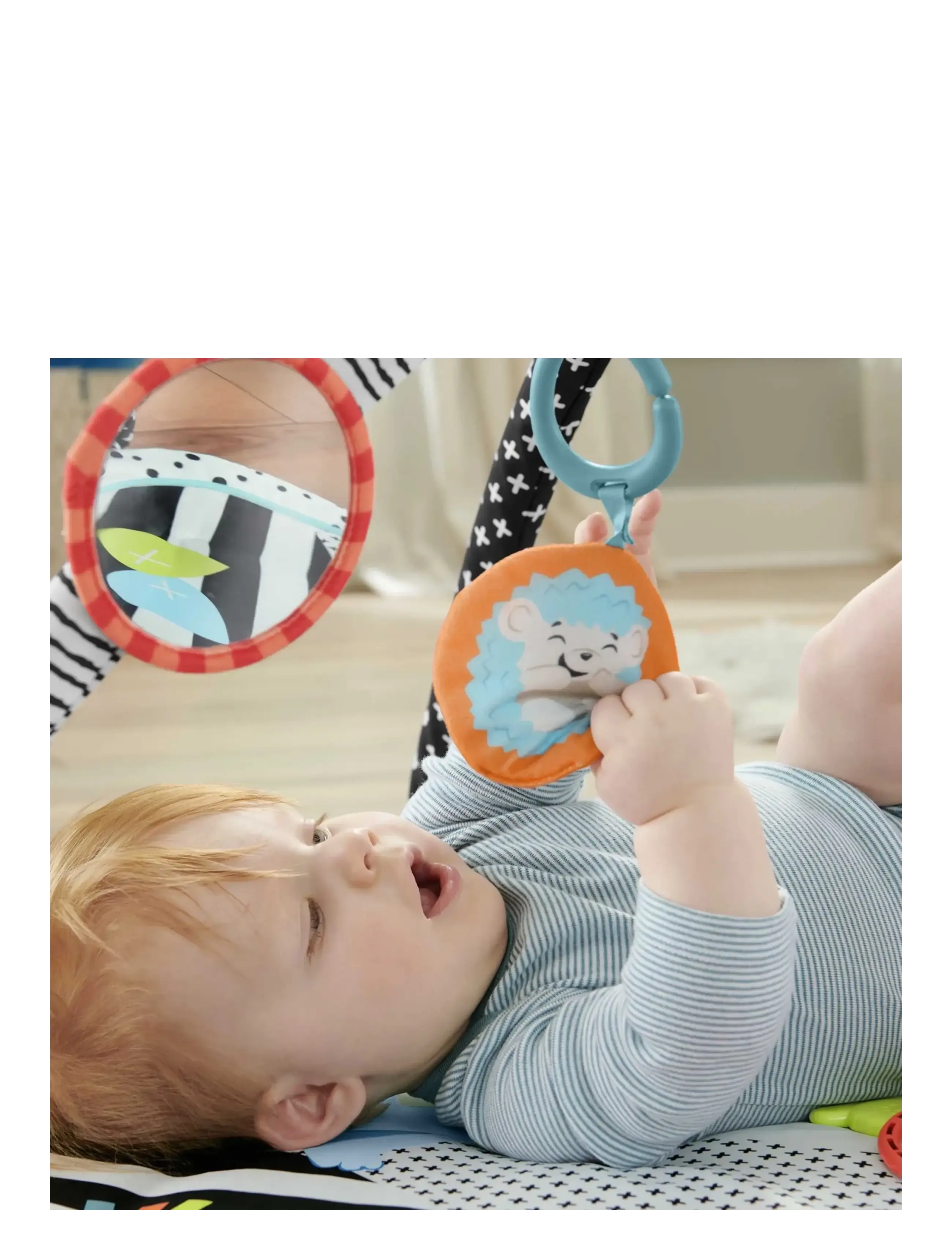Fisher-Price - 3-in-1 Music Glow & Grow Gym, Baby Playmat with Lights & Newborn Sensory Toys - spielbögen & spielmatten - multicolor - 3