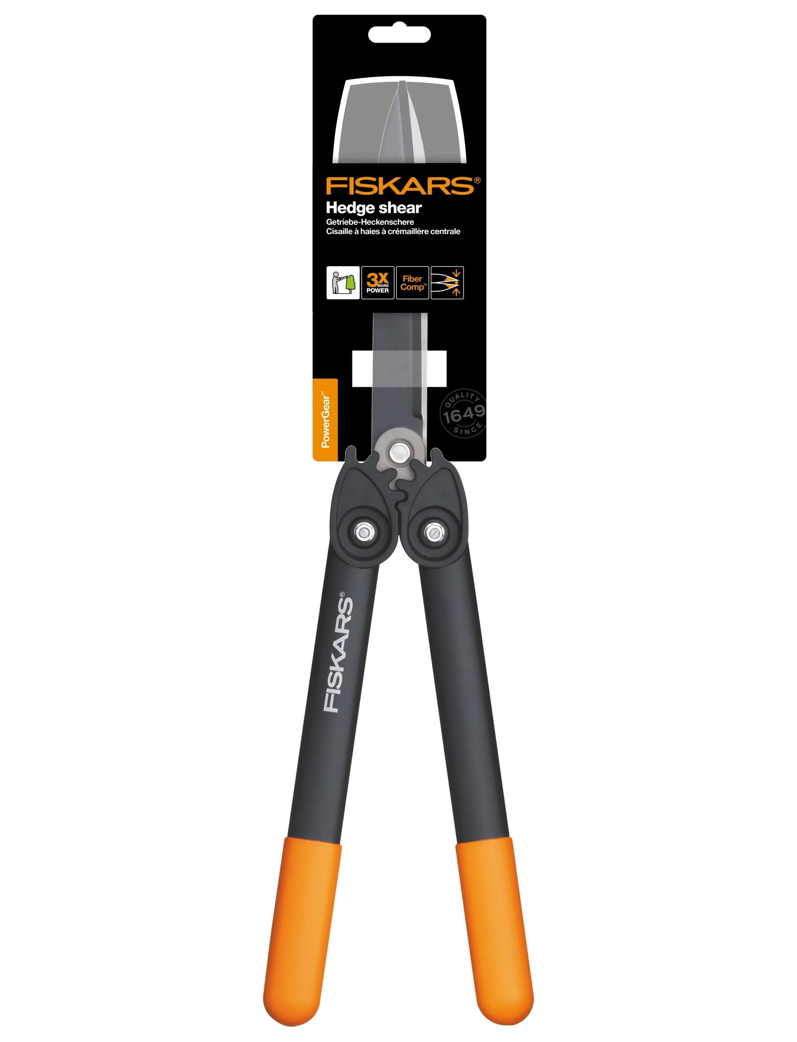 Fiskars - PowerGear Hedge Shear HS72 - gartengeräte - black / orange - 1