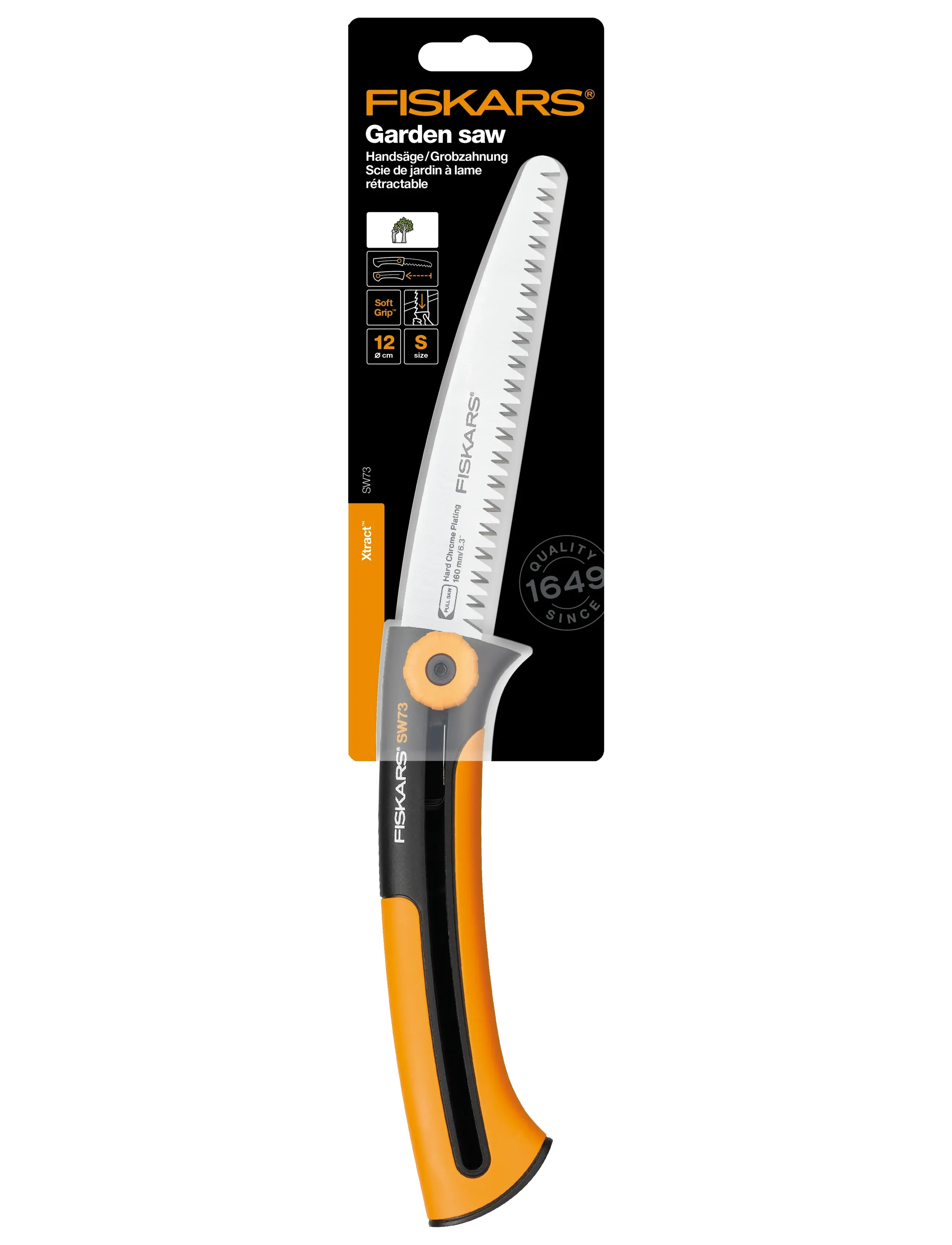 Fiskars - Xtract Garden Saw S SW73 - garden tools - black / orange - 2